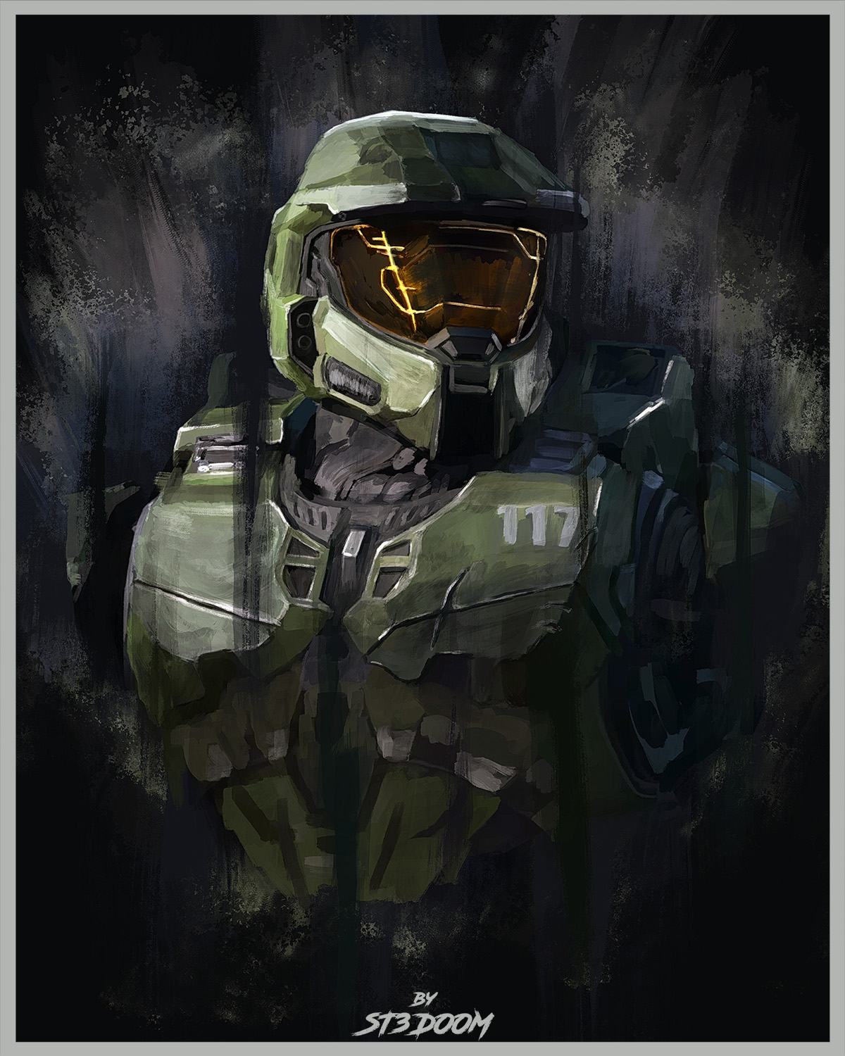 Master Chief Fanart By Me r/halo