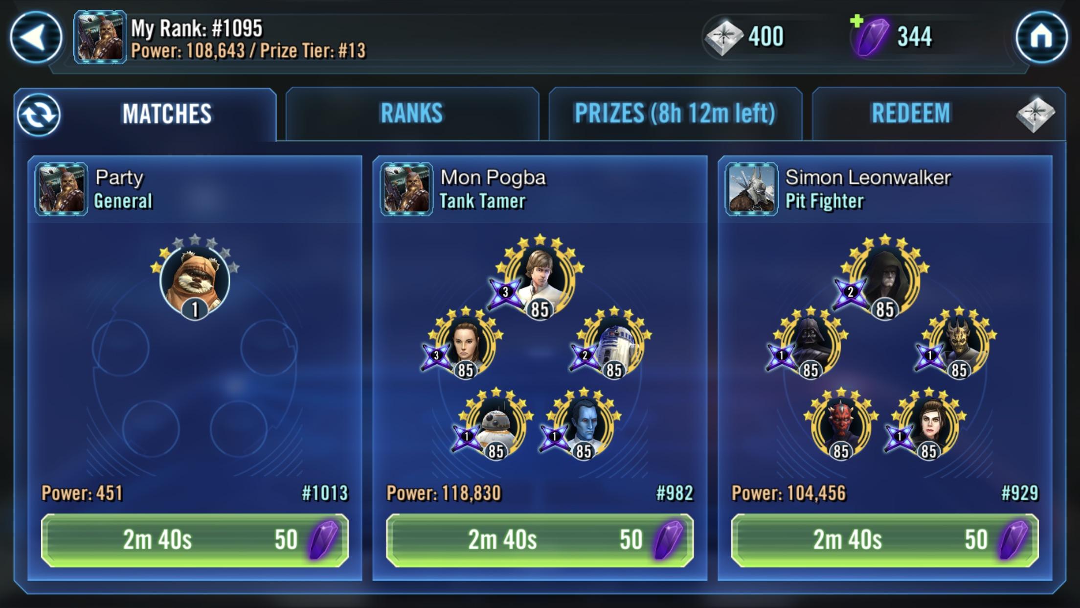 Ewoks are sneaky. Was worried he’d find a way to win still