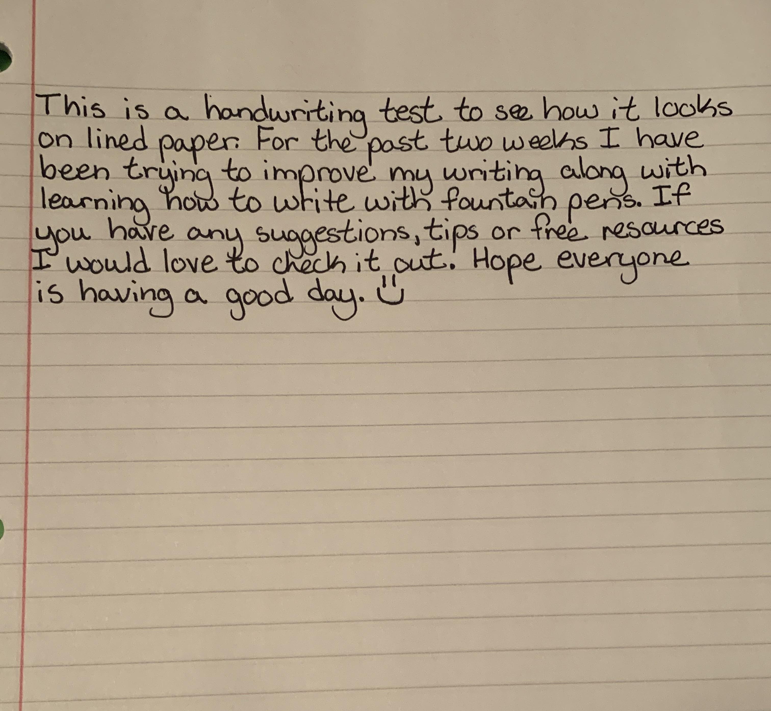 Beautiful Handwriting Samples