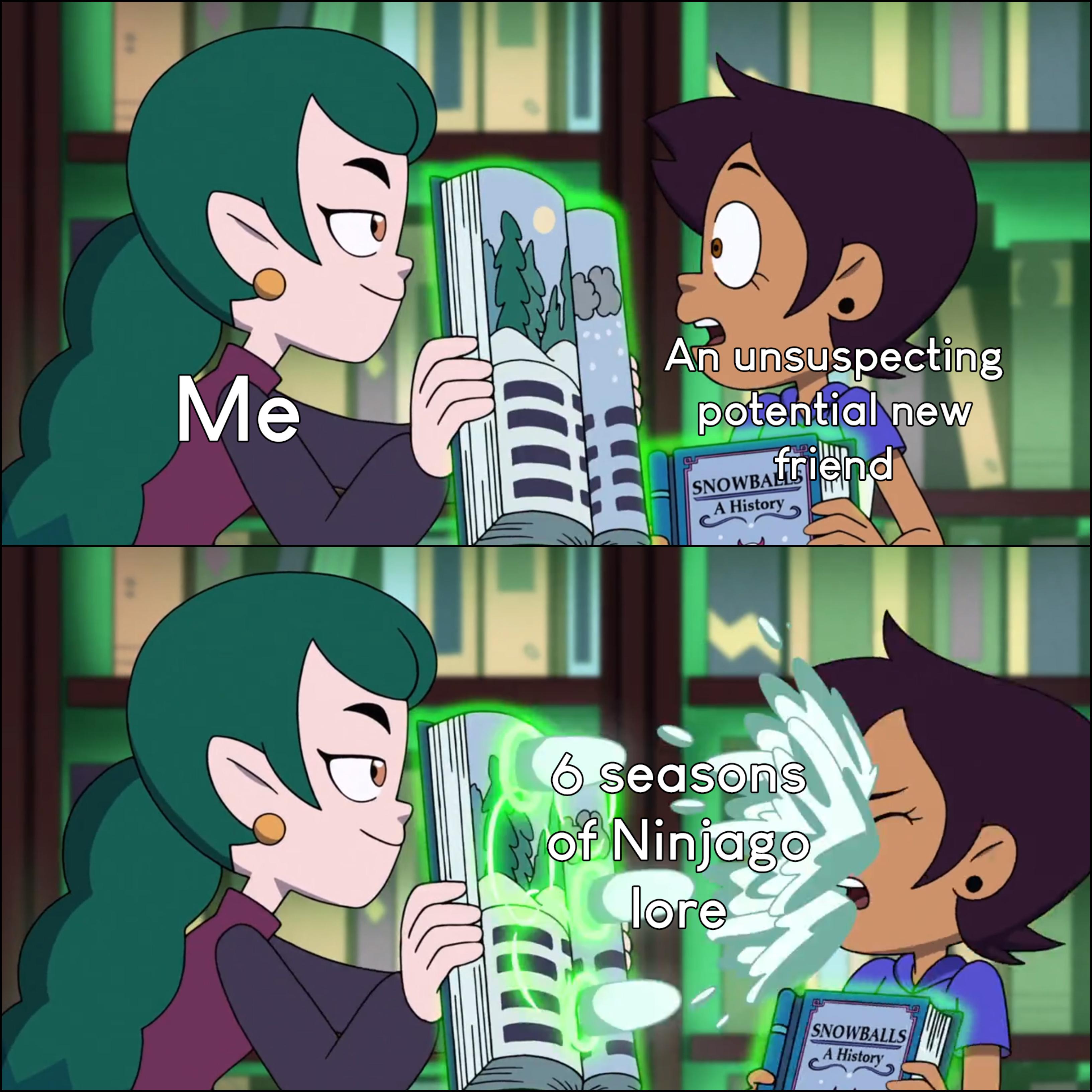 Do memes that aren't about the owl house, but use The Owl House formats