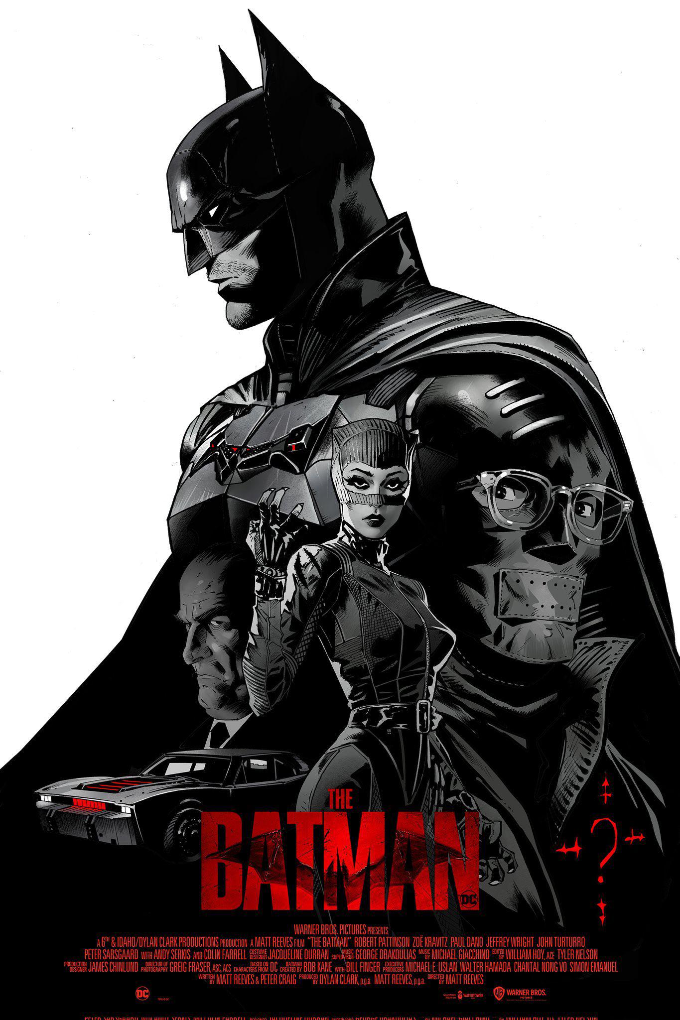 The Batman movie poster by Dan Mora