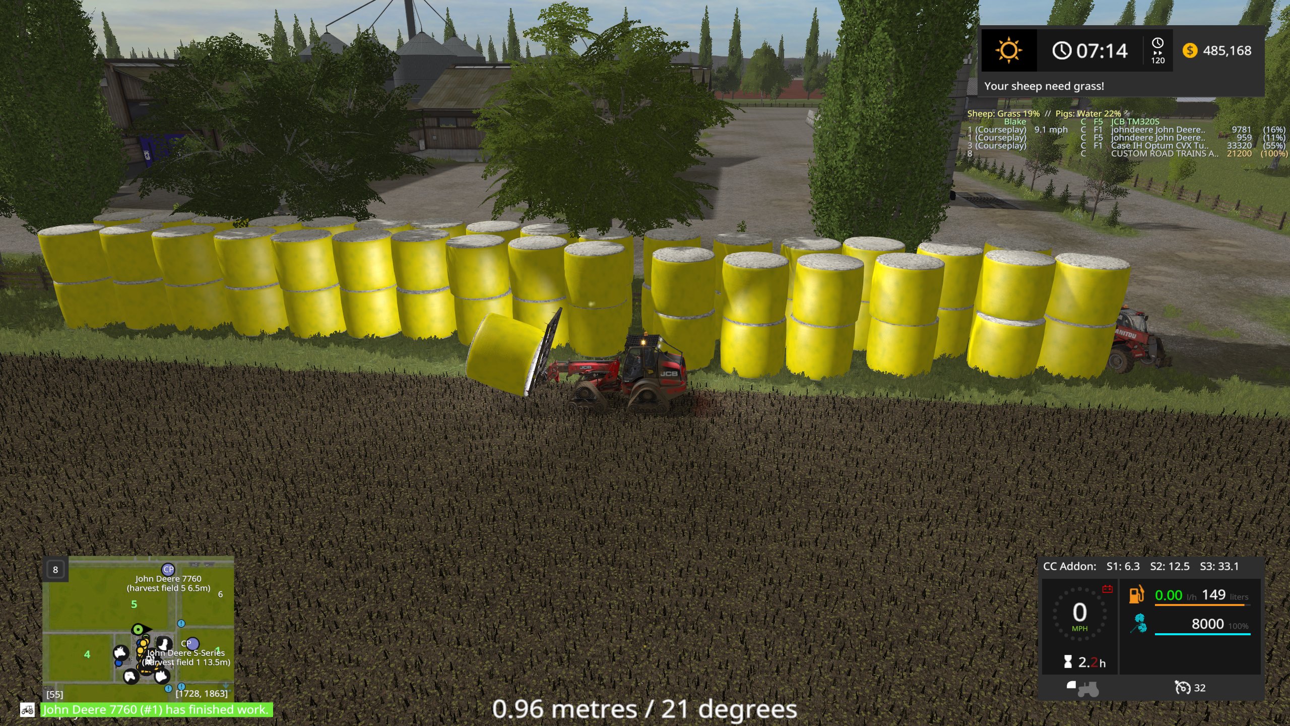 Almost 30 HA worth of cotton bales r/farmingsimulator