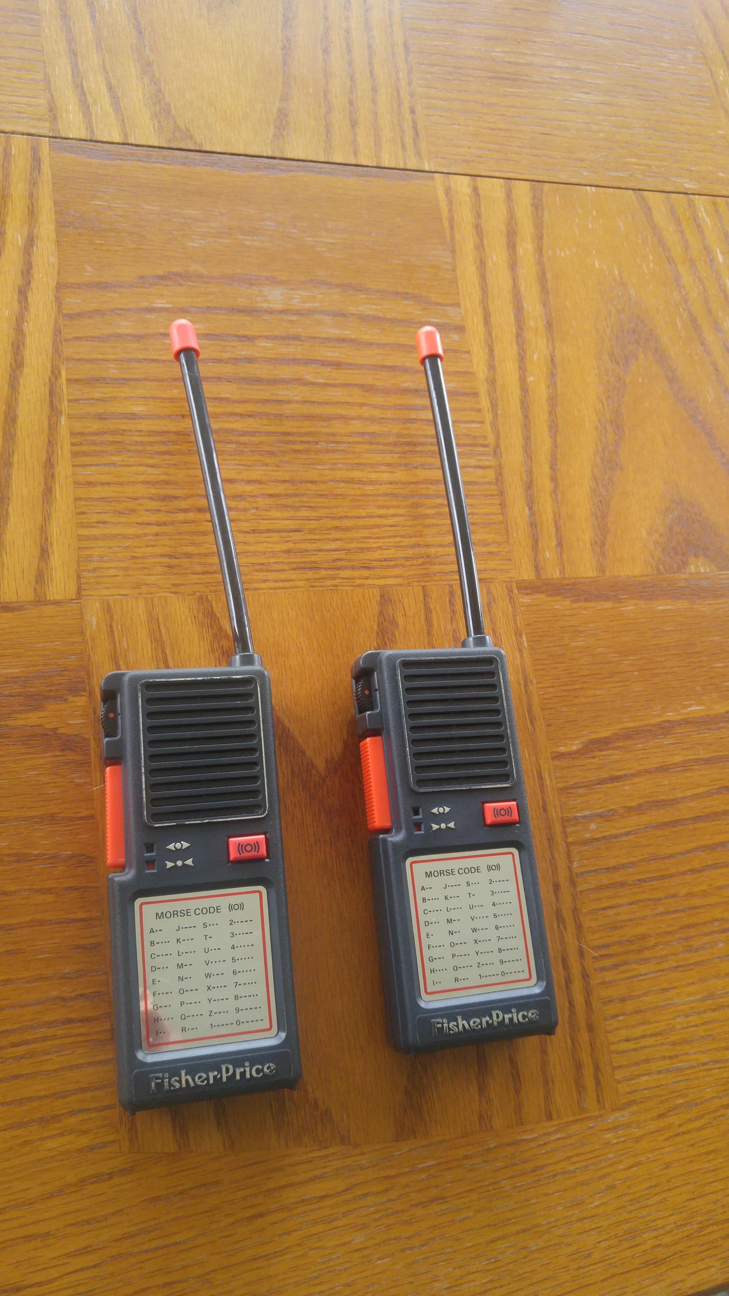 Old Fisher Price walkie talkies. I use to play with as a kid. Still work! r/ThriftStoreHauls