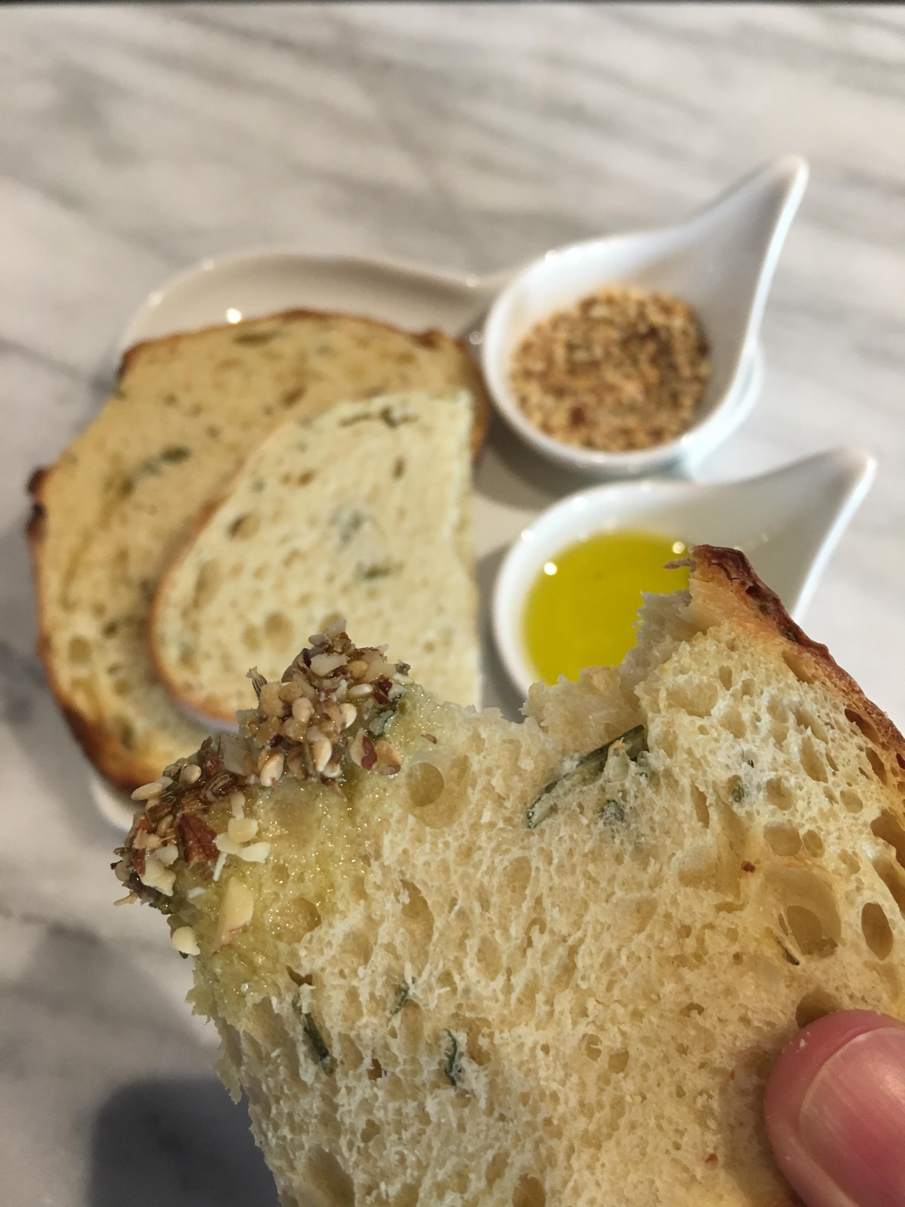 [I ATE] rosemary bread dipped in olive oil and dukkah r/food
