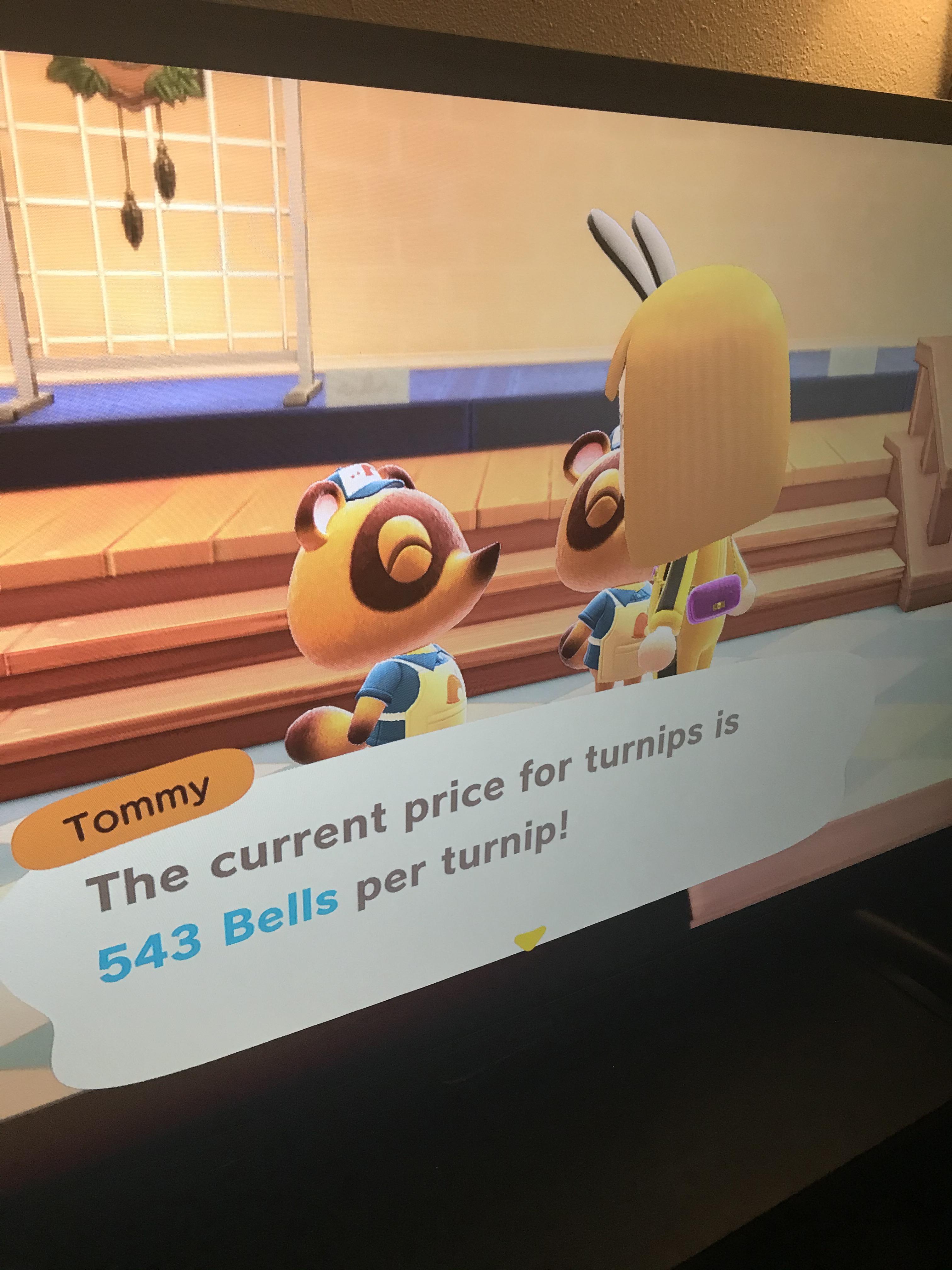 Turnips are 543! Free entry. Please see the link in the Discord https