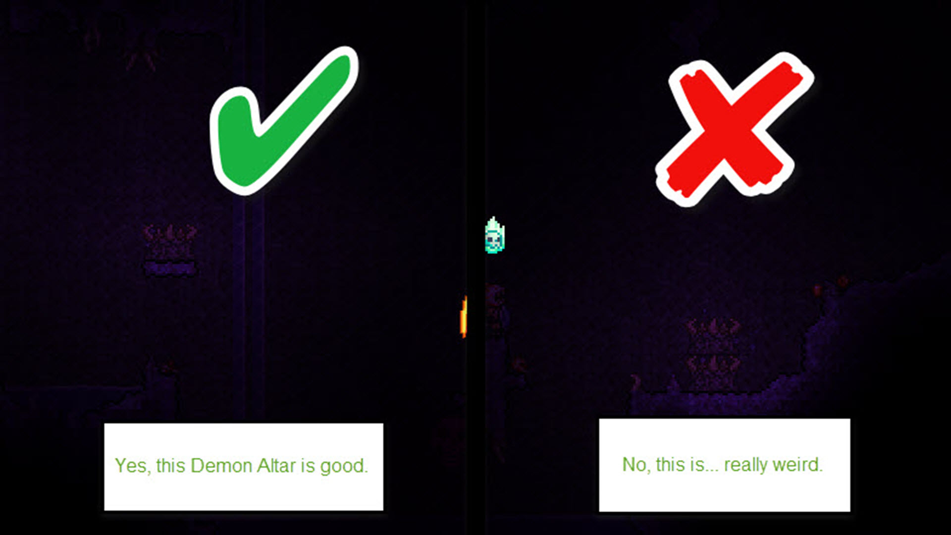 A World Gen Guide To Demon Altars r/Terraria