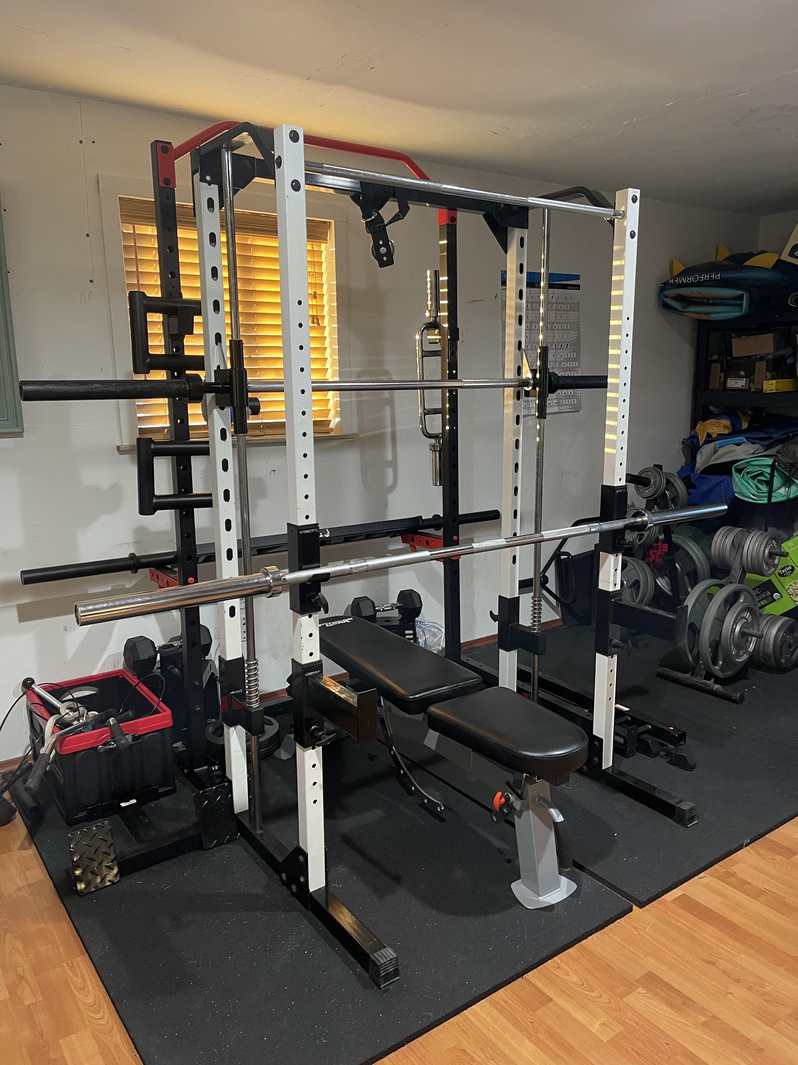 Scored 220 pounds of weights and a Yukon smith machine for 100 on the