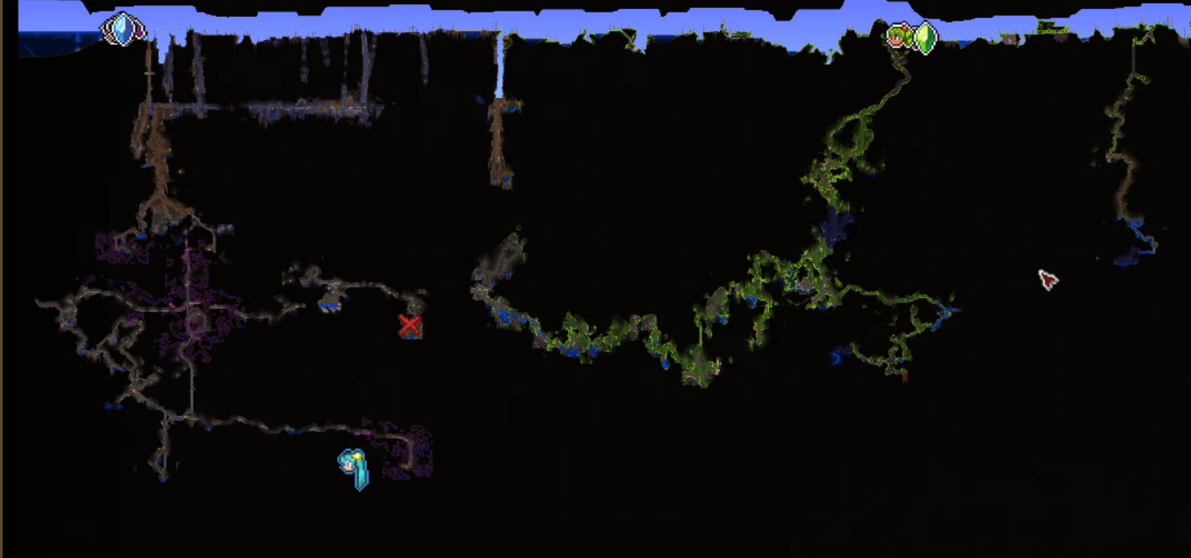 me and my friend are playing terraria and we been looking for the