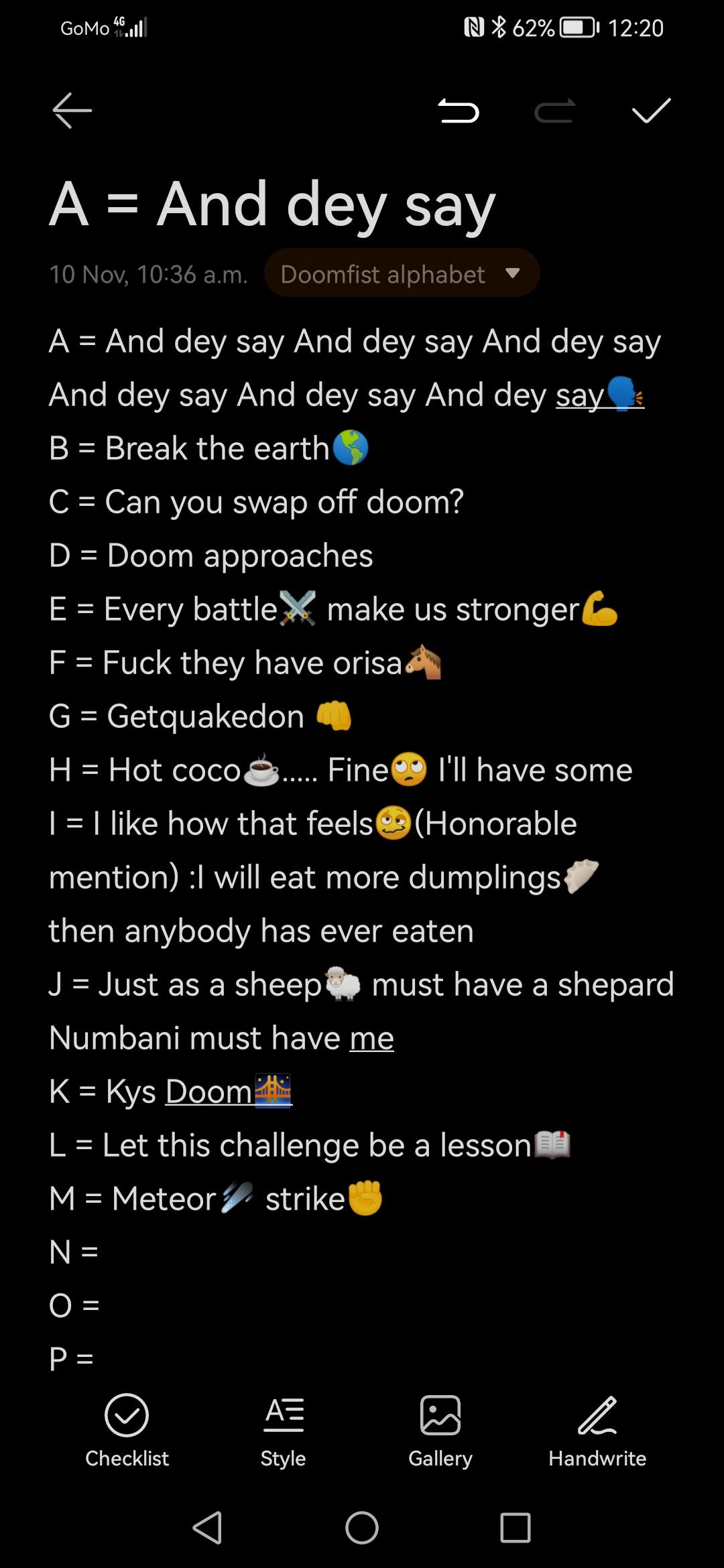 What does N stand for r/doomfistmains