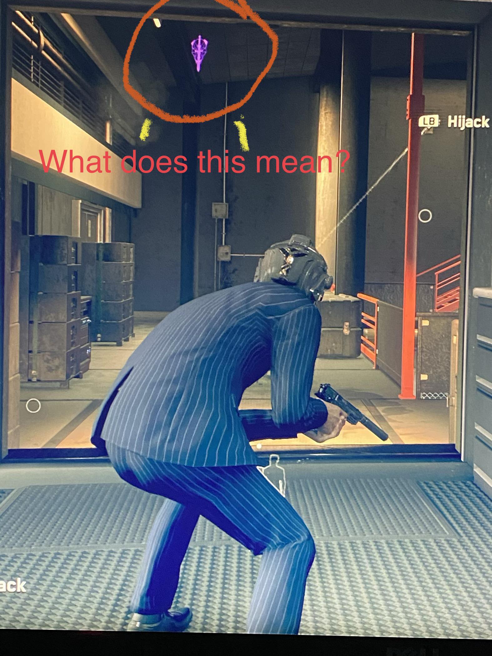 What does this purple sword/shield mean? r/WatchDogs_Legion