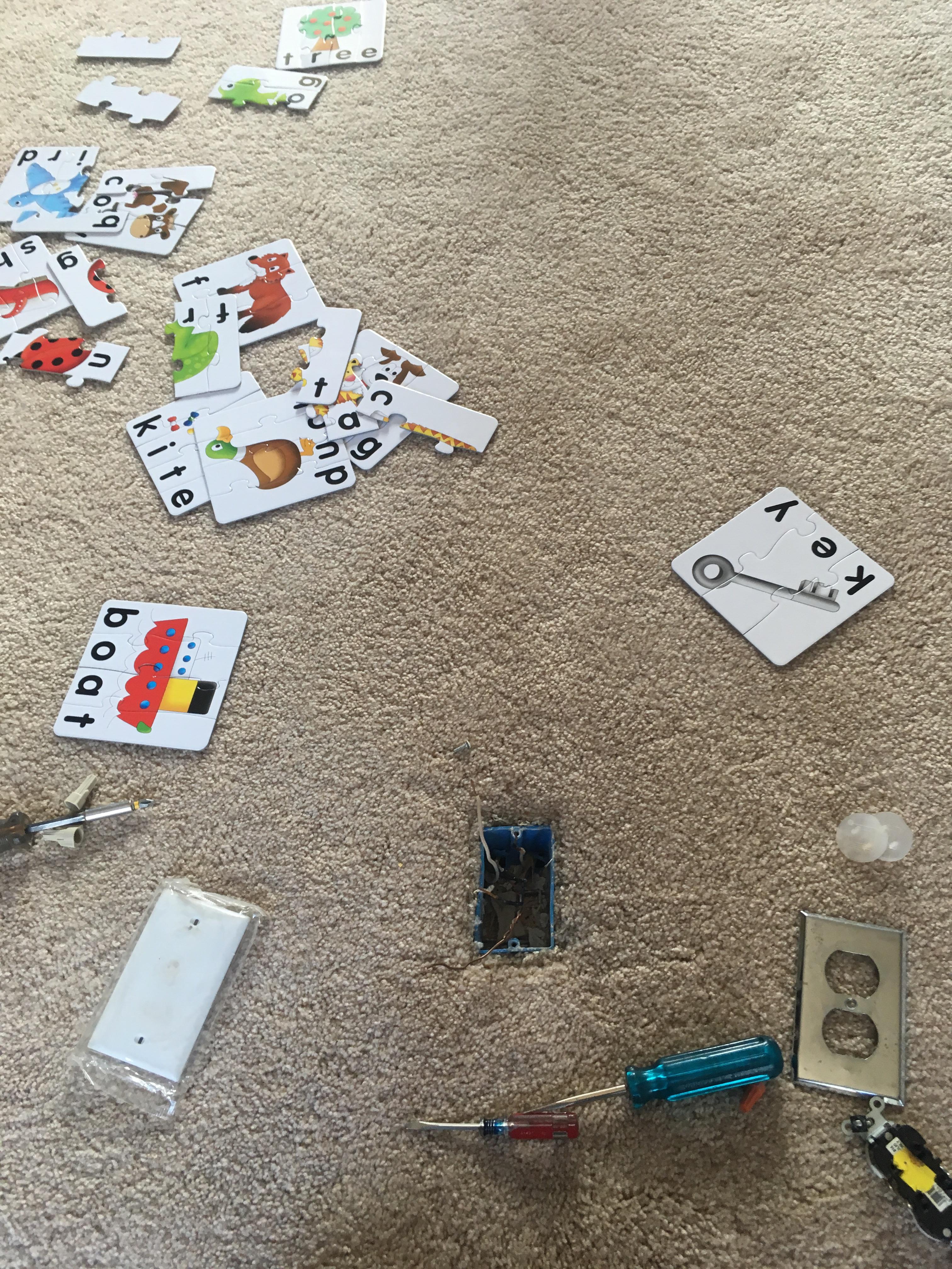 Spent 3 hours looking for a lost neutral. Finally the owners kids put