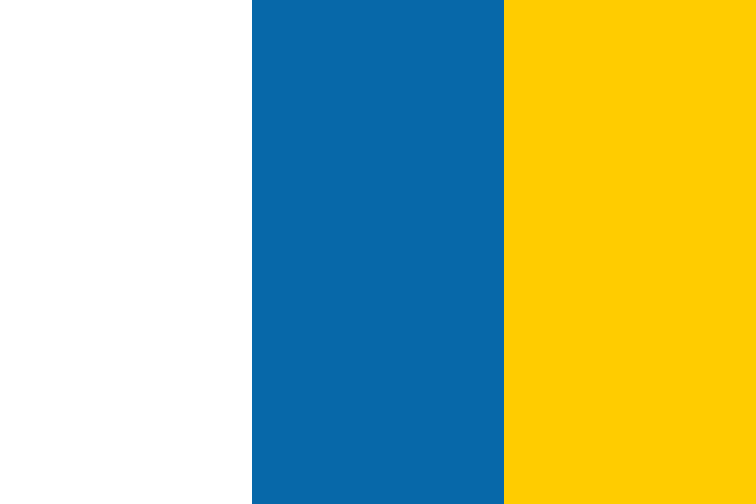 the flag of the Canary Islands might be the most uniquely colored vertical tricolor r/vexillology