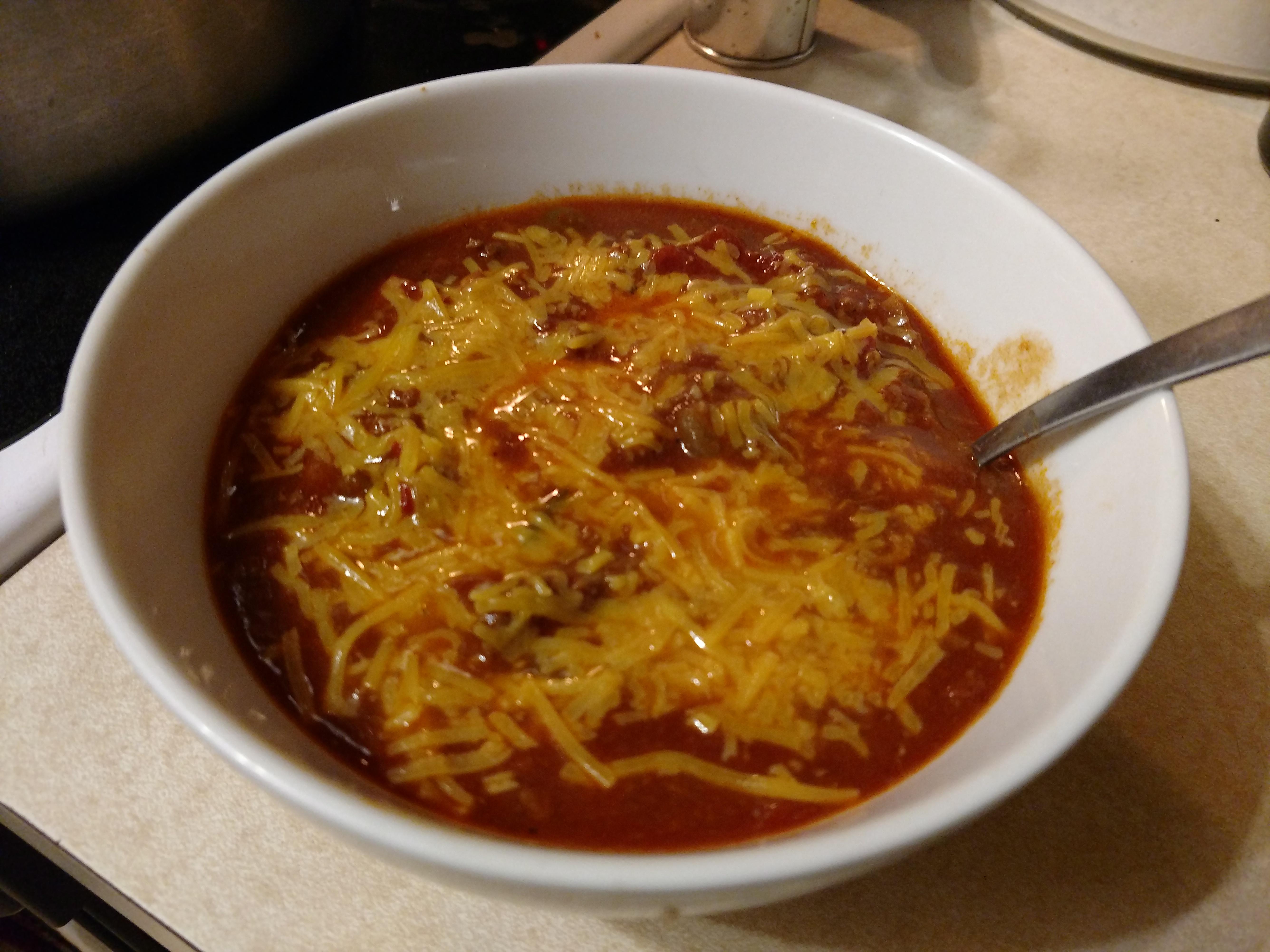 It's finally cold enough here to enjoy some dragon breath chili from