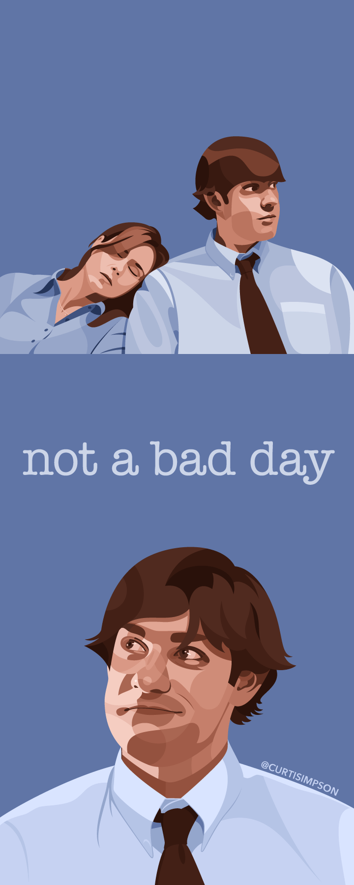 I made some fan art of early Jim and Pam r/DunderMifflin