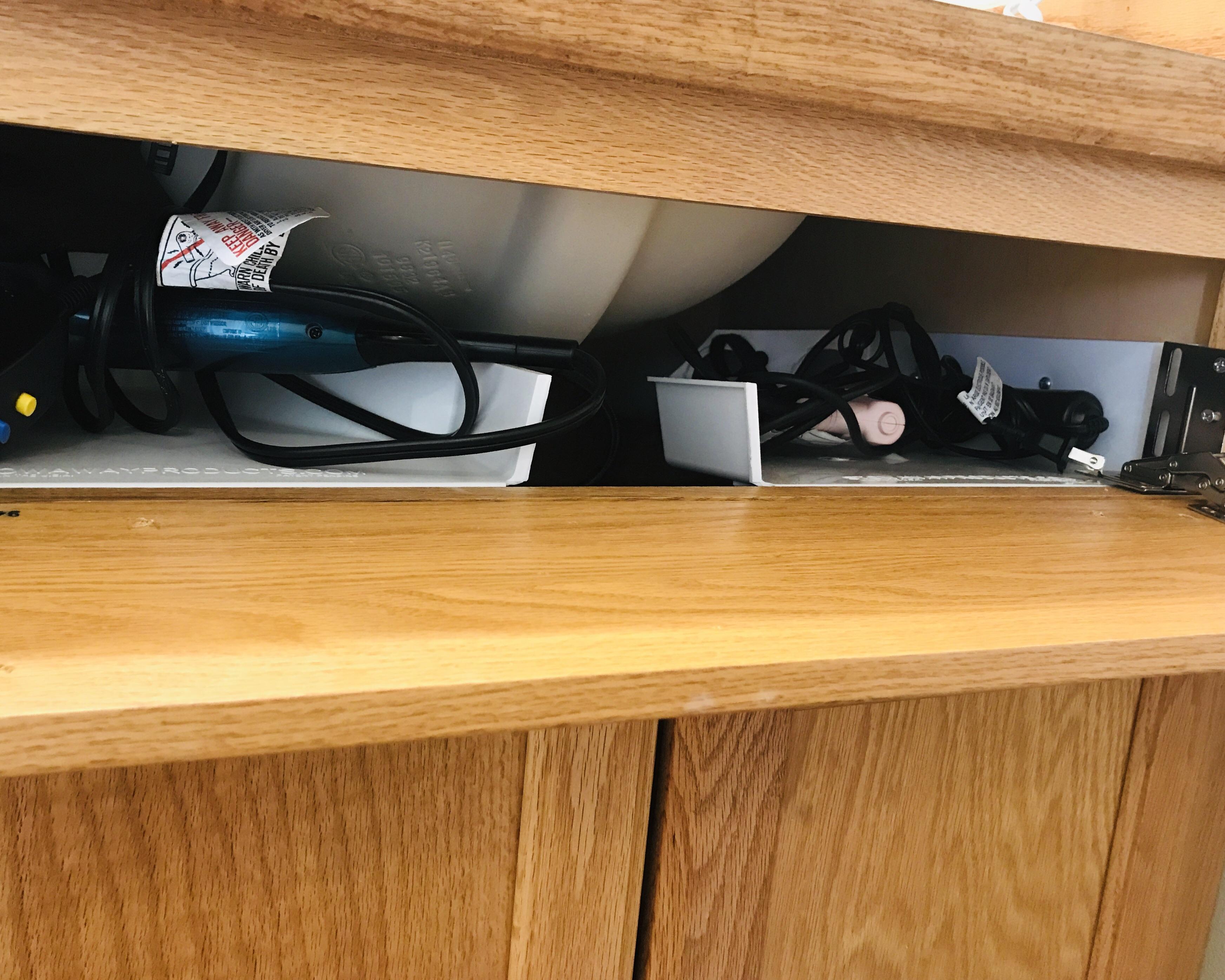 Undersink hair dryer and curling iron storage r/oddlysatisfying