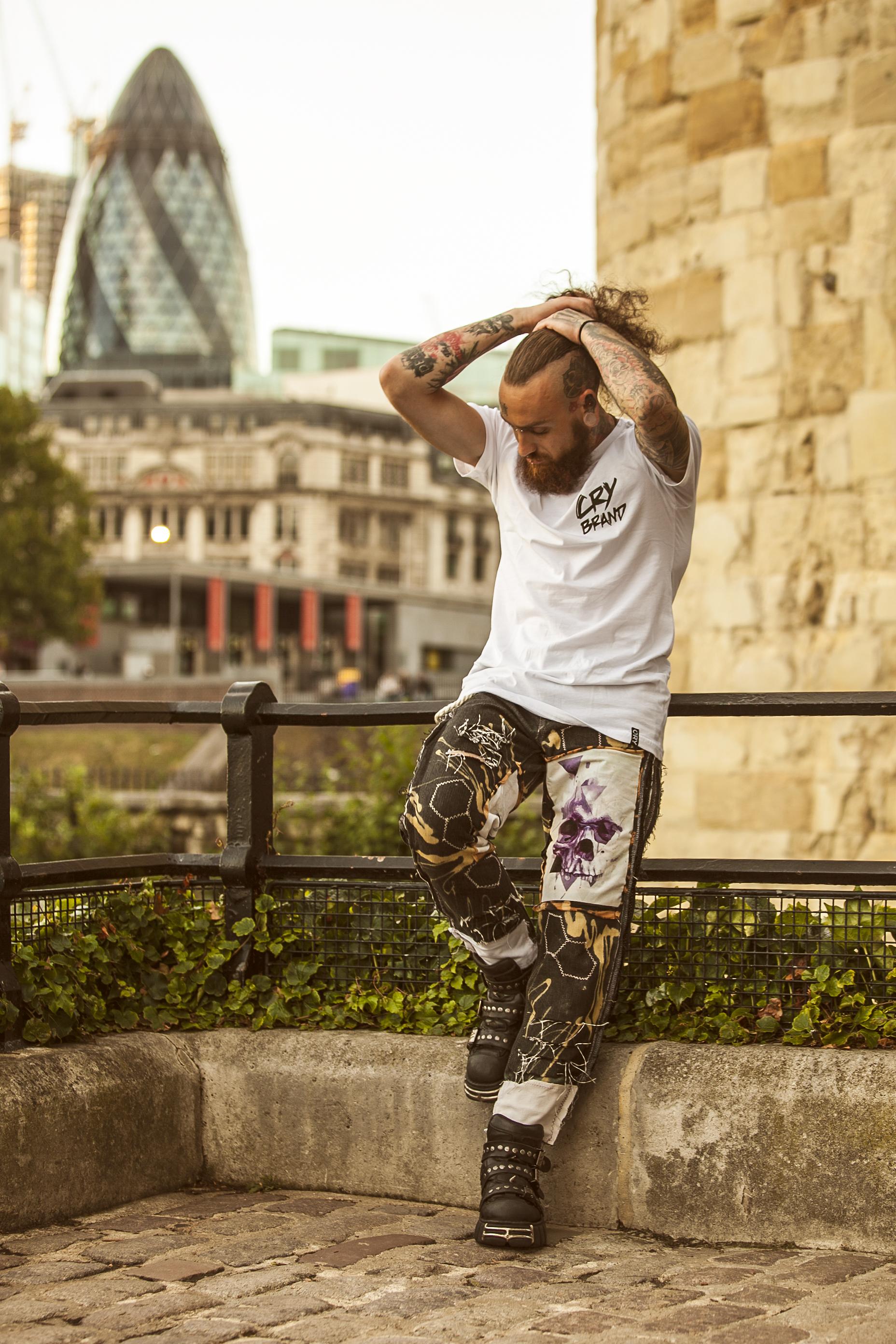 [ART] Handmade Patchwork bleached jeans r/streetwear