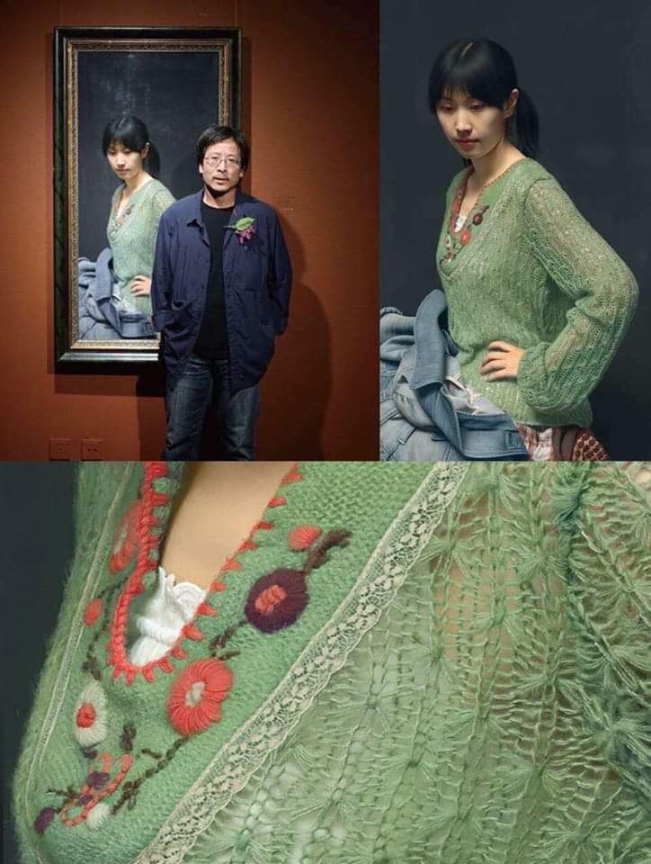 This portrait was painted by Leng Jun, and for the sake of precision