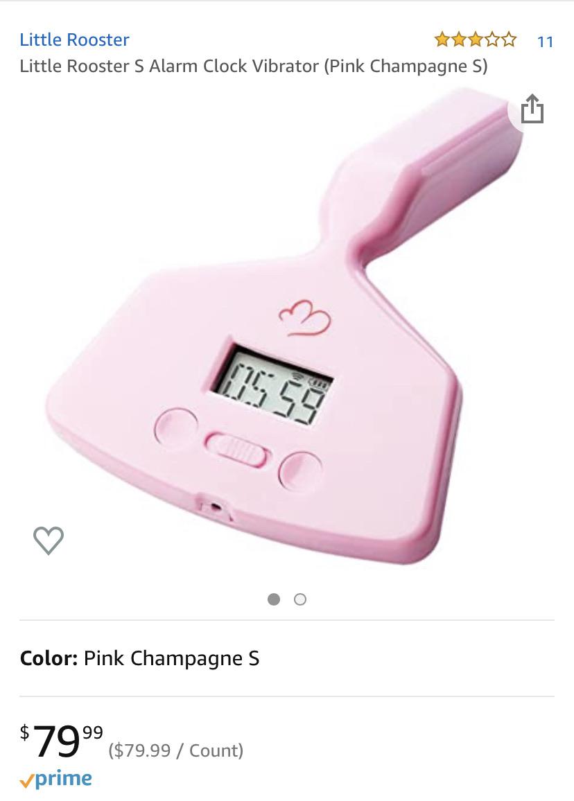An alarm clock vibrator r/ofcoursethatsathing