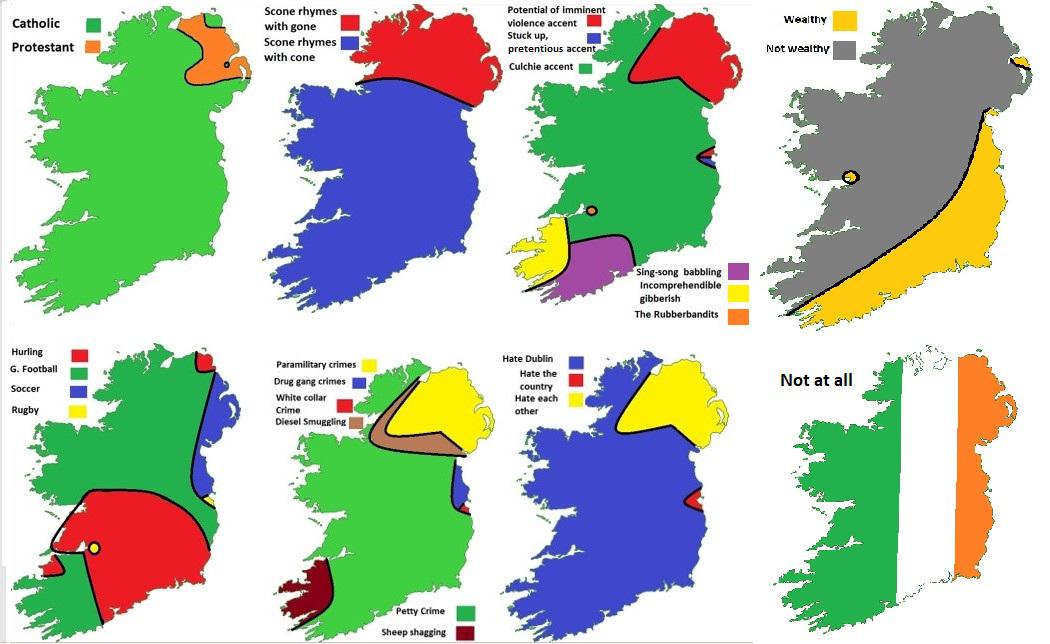 Map Of Northern Ireland Catholic Protestant