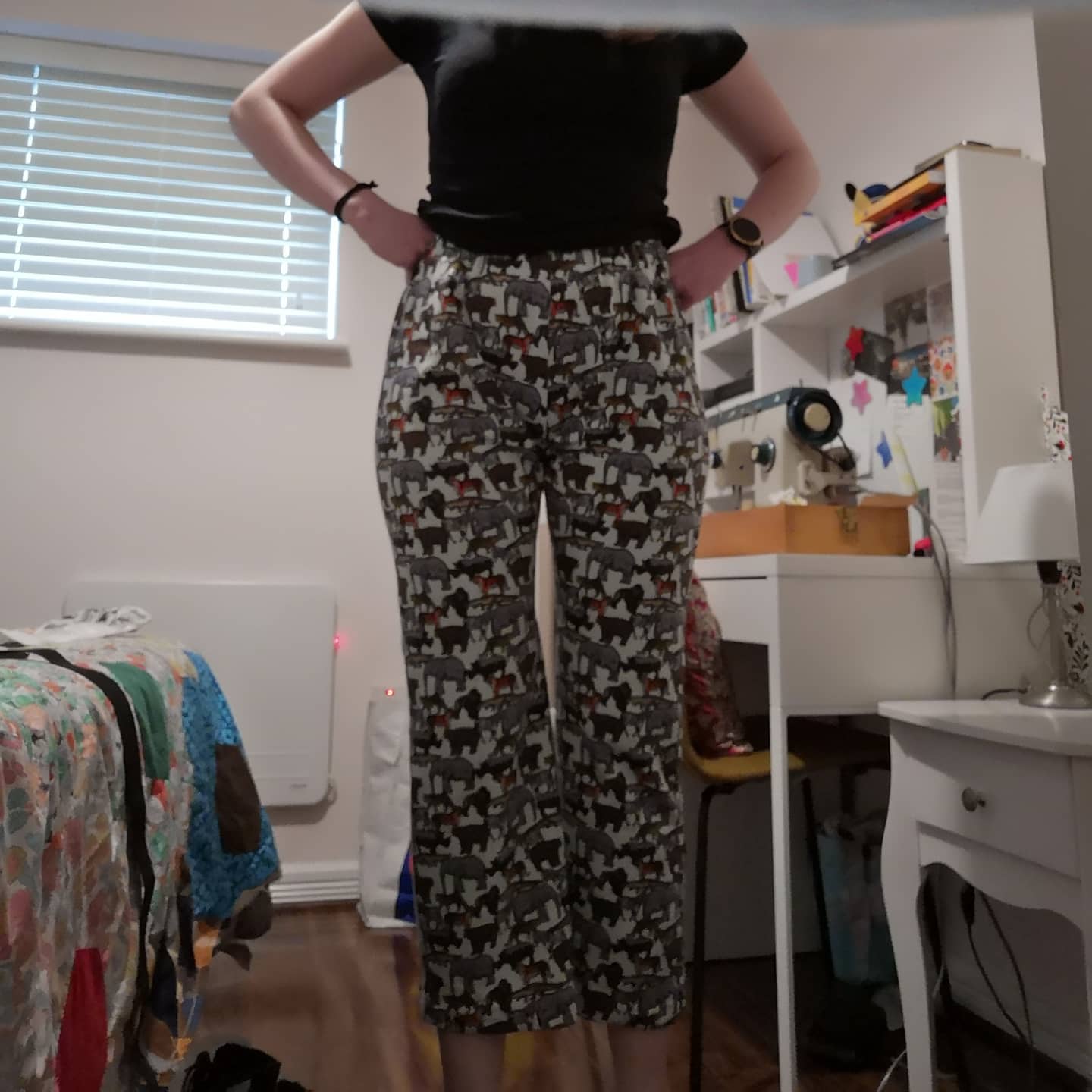 Made my first pair of pajama pants! [No Pattern] r/sewing