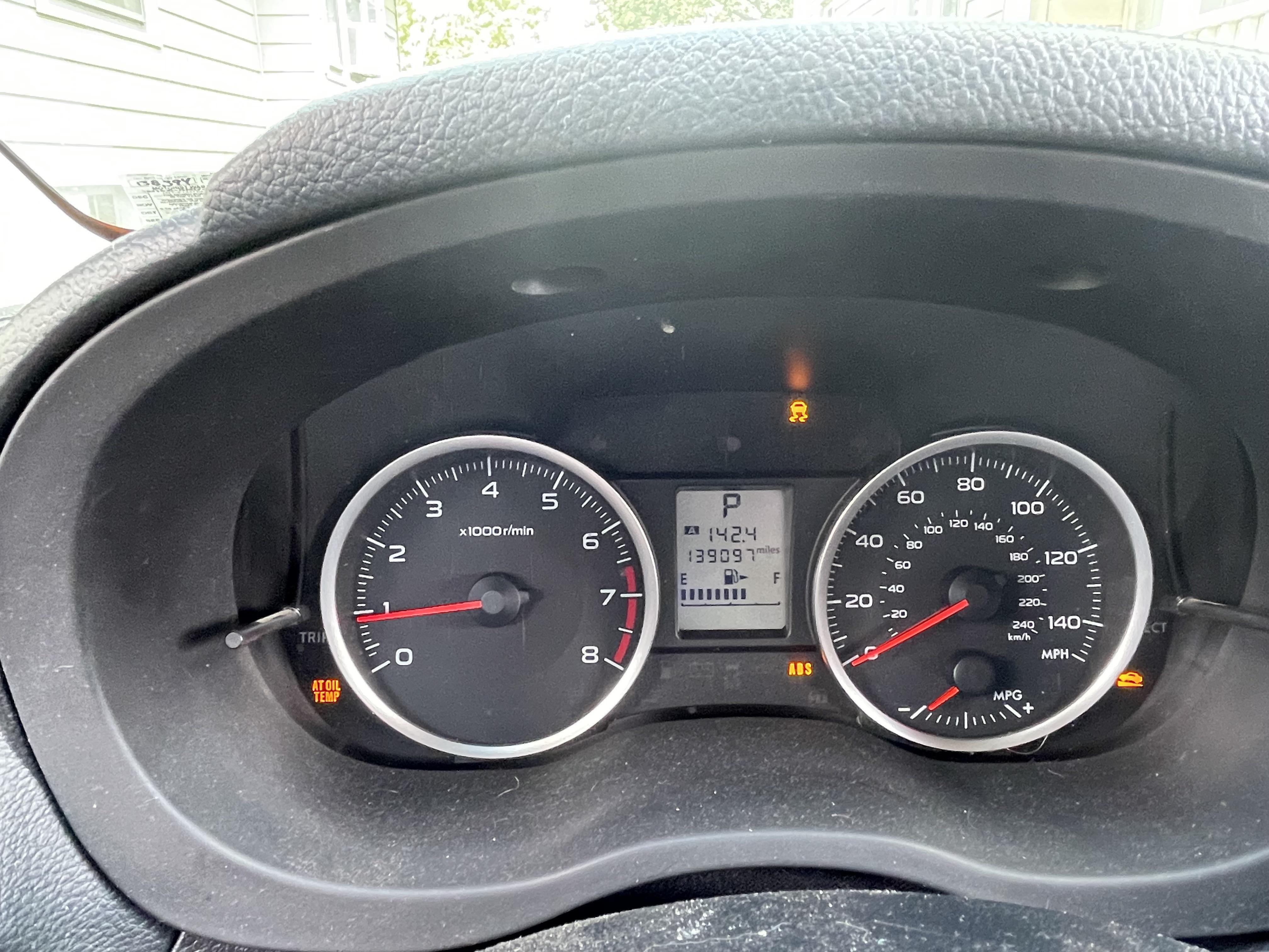 2014 Subaru XV Crosstrek. I think the brake light switch went out. I