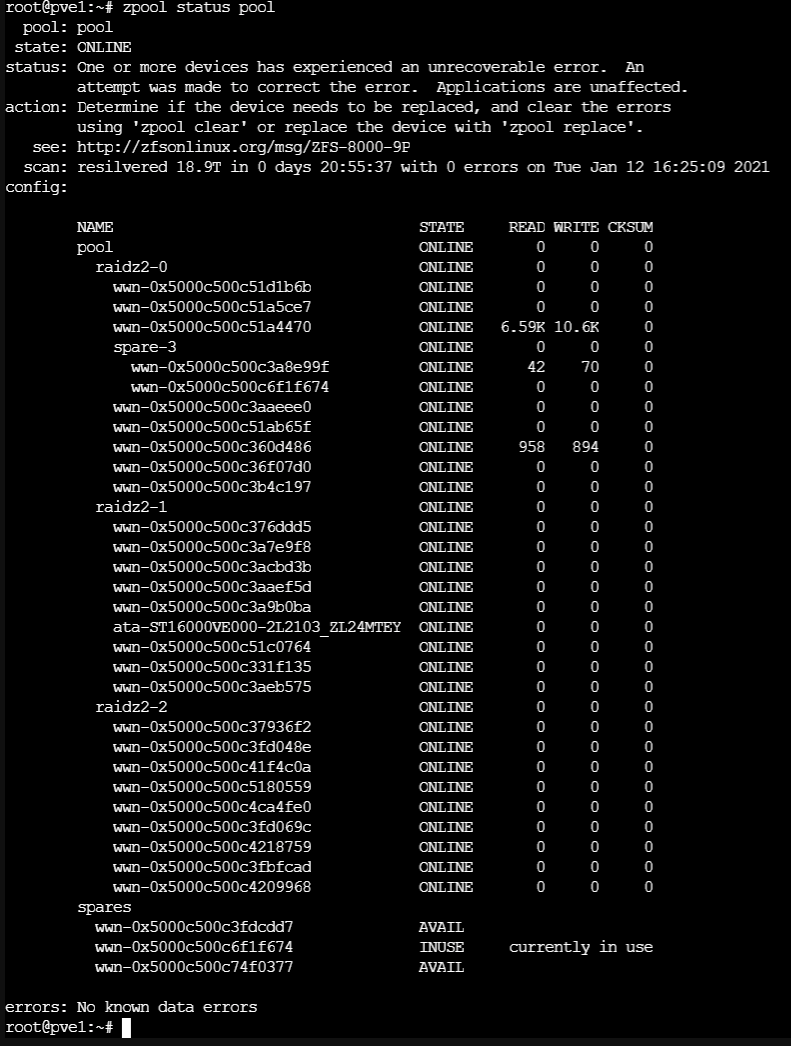 30 Drive XFS System zfs