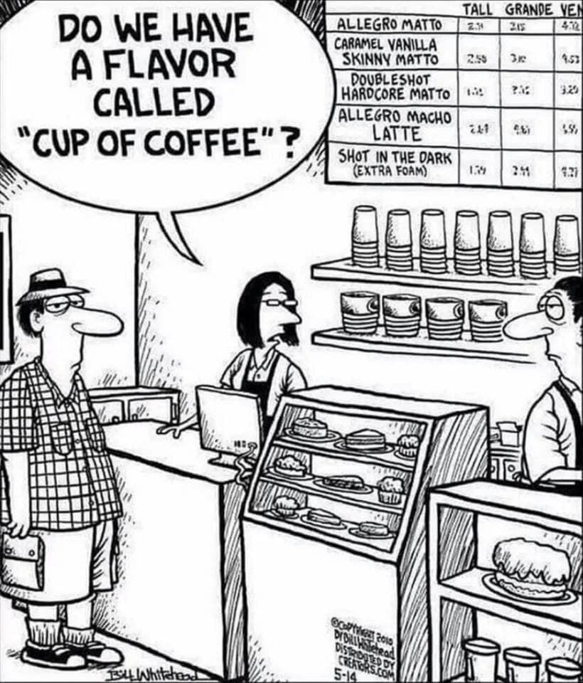 Flavored coffee bad r/boomershumor