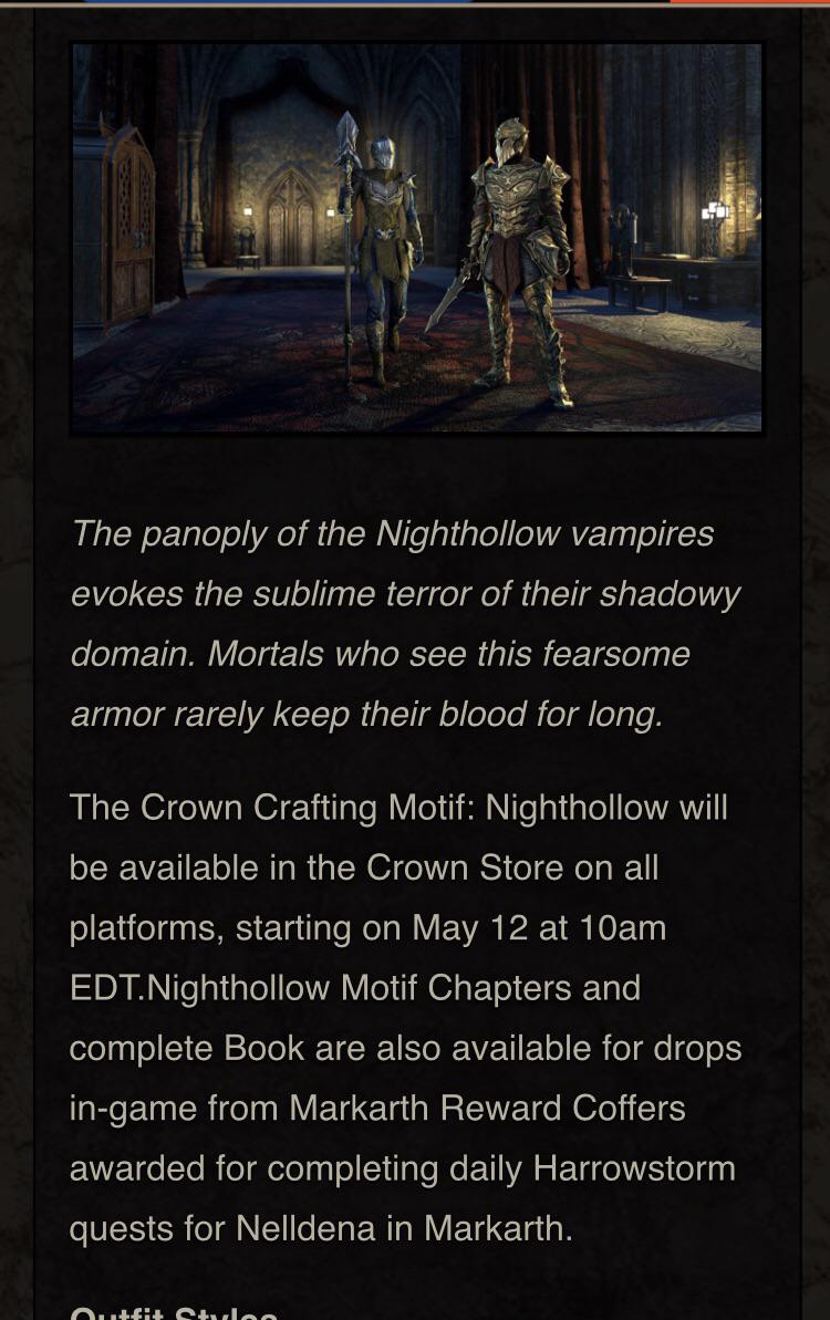 Finally! The Nighthollow Set is available May 12th