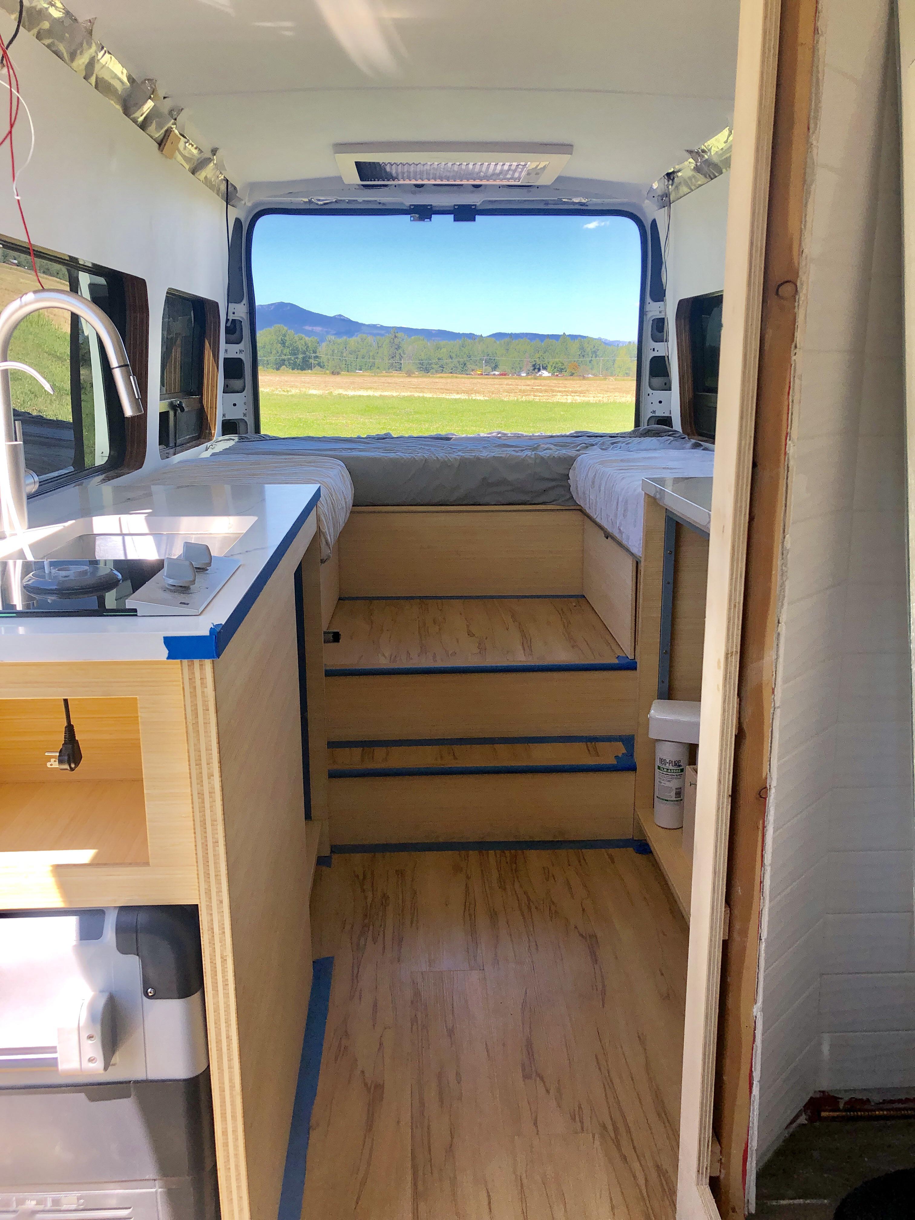 Build progress! Ram Promaster conversion 520 days into