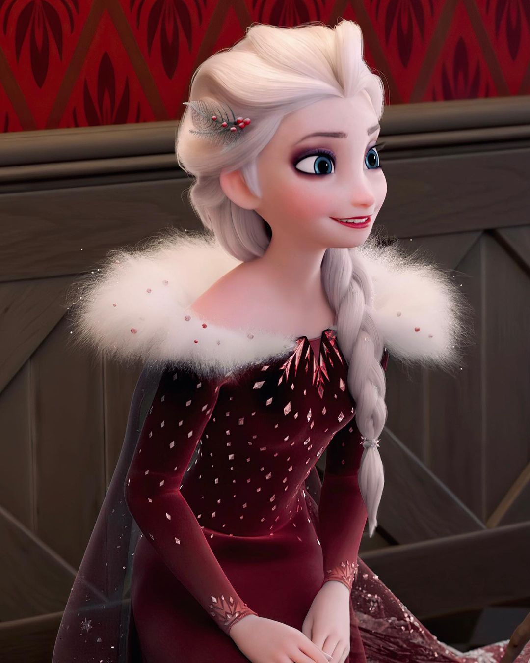 Beautiful red dress Elsa by constable.frozeninstagram r/Frozen
