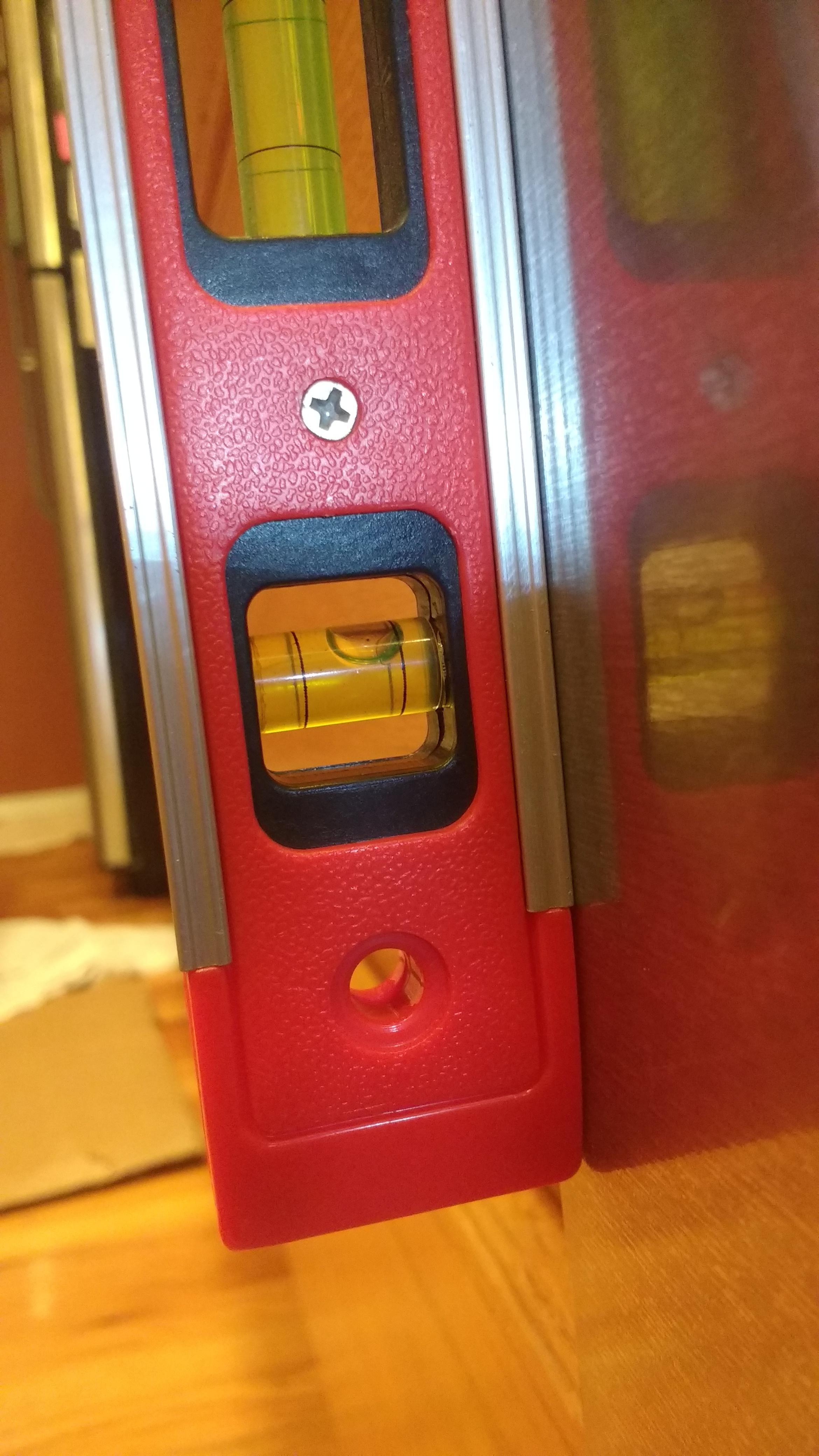 I am leveling a dishwasher and it is impossible to get it level when