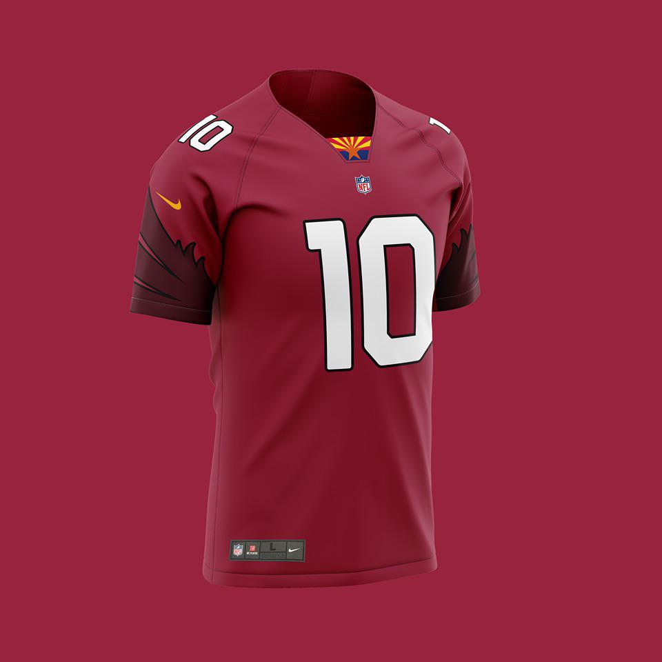 Cardinals jersey concept I designed for fun, enjoy! r/AZCardinals
