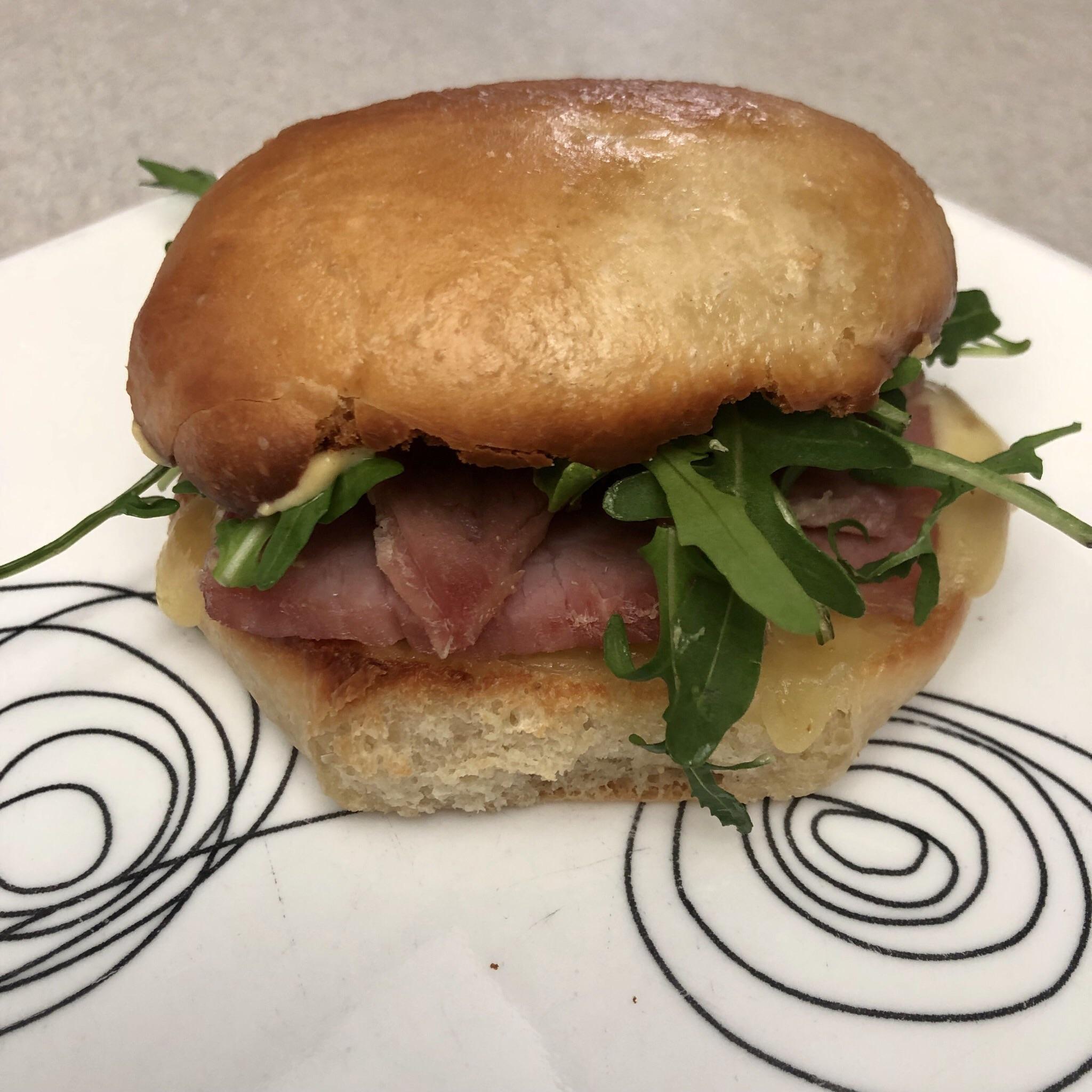 As promised! Patricia’s 77 Sandwiches 1 (ham, jarlsberg Swiss, Dijon