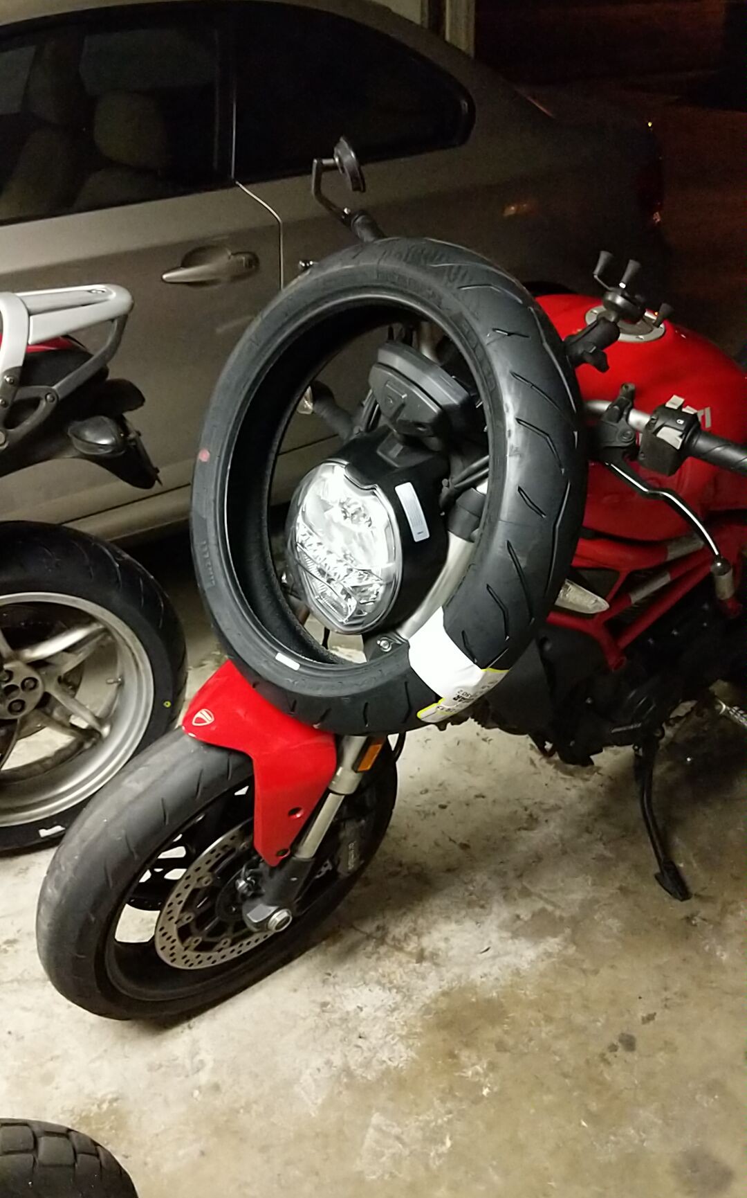 Anyone carry a tire like this? The shop is 7 miles away straight down