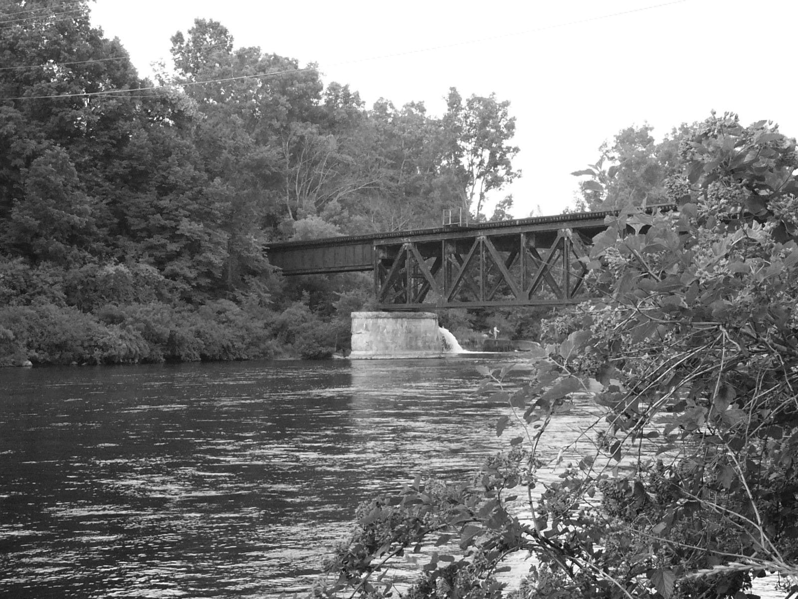 I got a nice image of the trestle bridge over the Muskegon River in