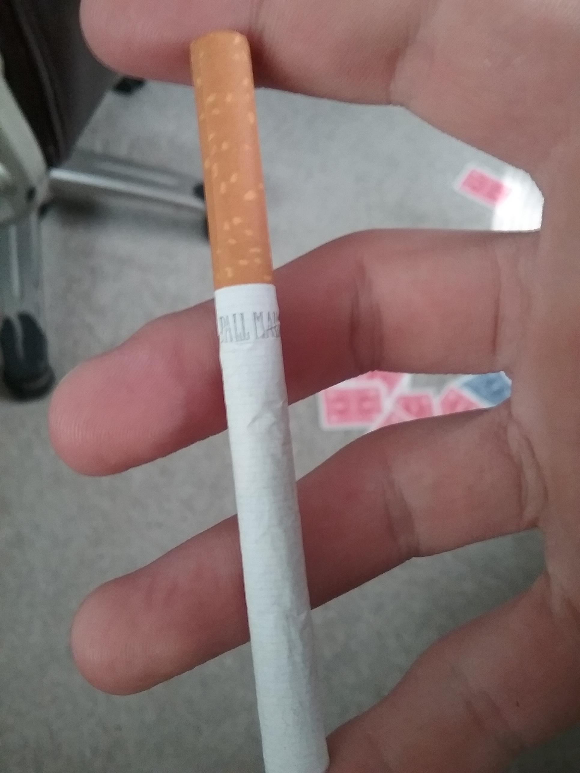 First ever cigarette. Felt good smoking it. Definitely light headed and