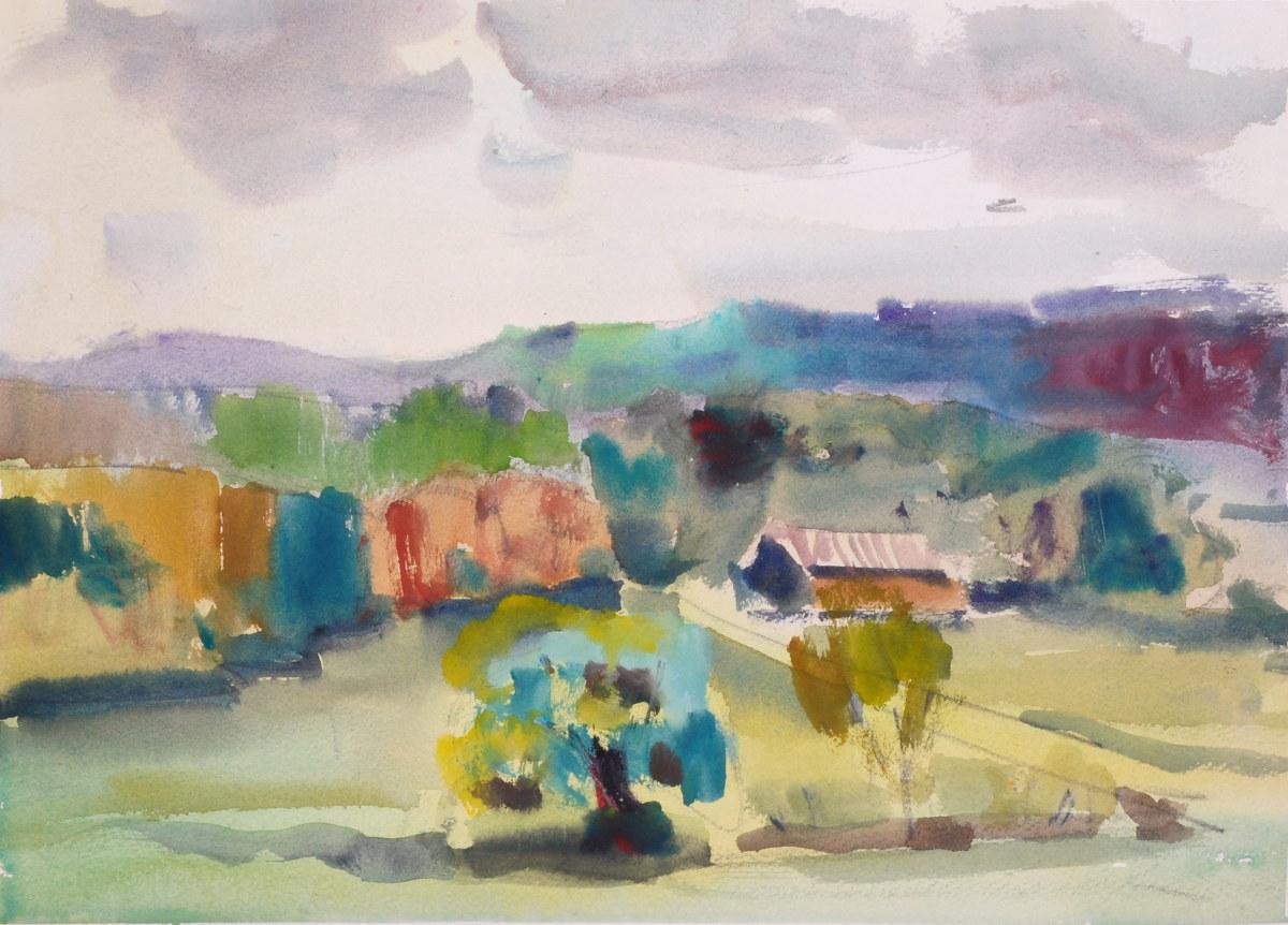 En plein air watercolor, Glendale Ridge r/Watercolor