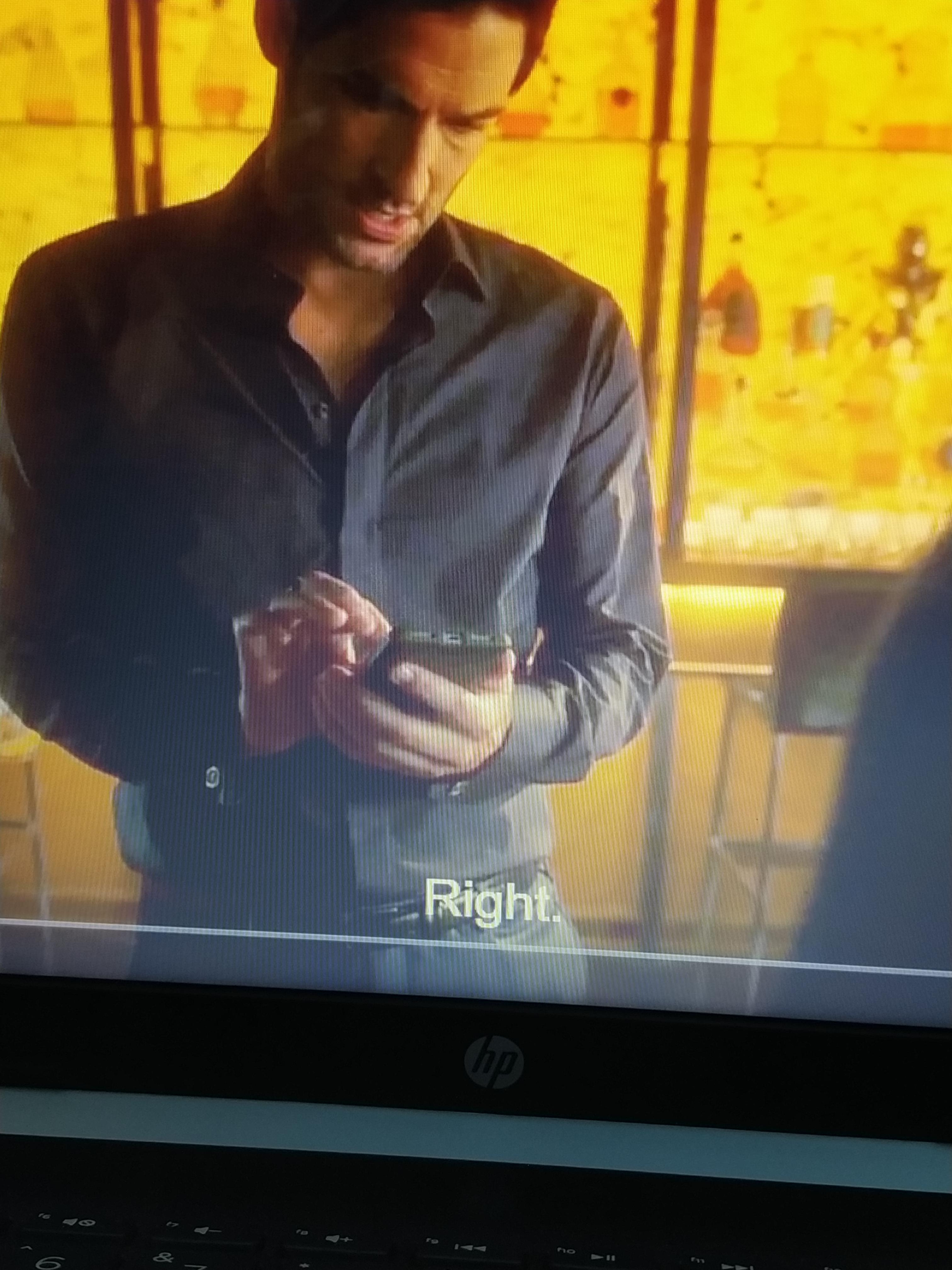 Lucifer can use a phone upsidedown r/lucifer