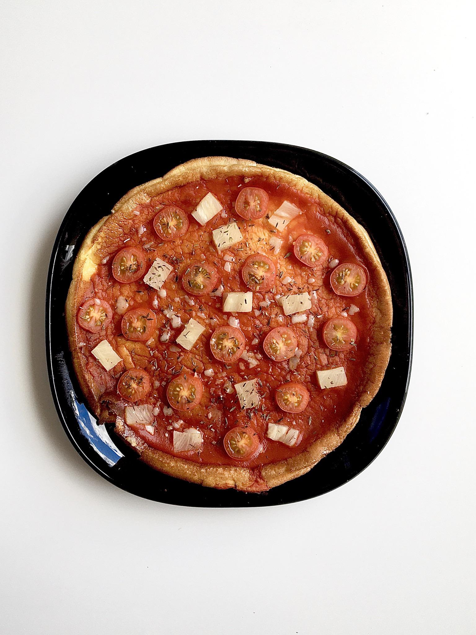 delicious 22cm ø cloud pizza for 315kcal and 27g protein r/Volumeeating
