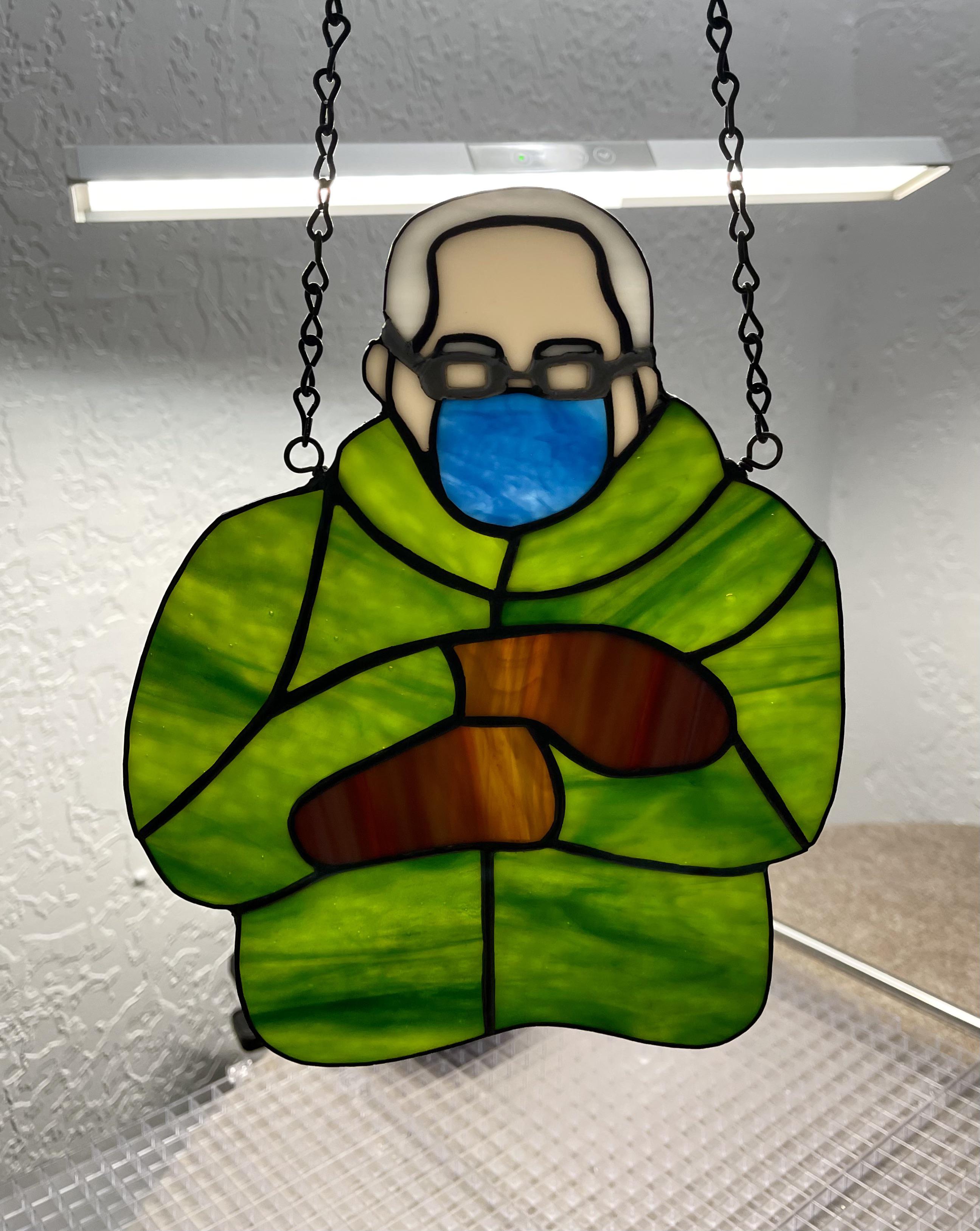 Brrrrnie, Flux Art Glass / Me, Stained Glass, 2021 r/Art