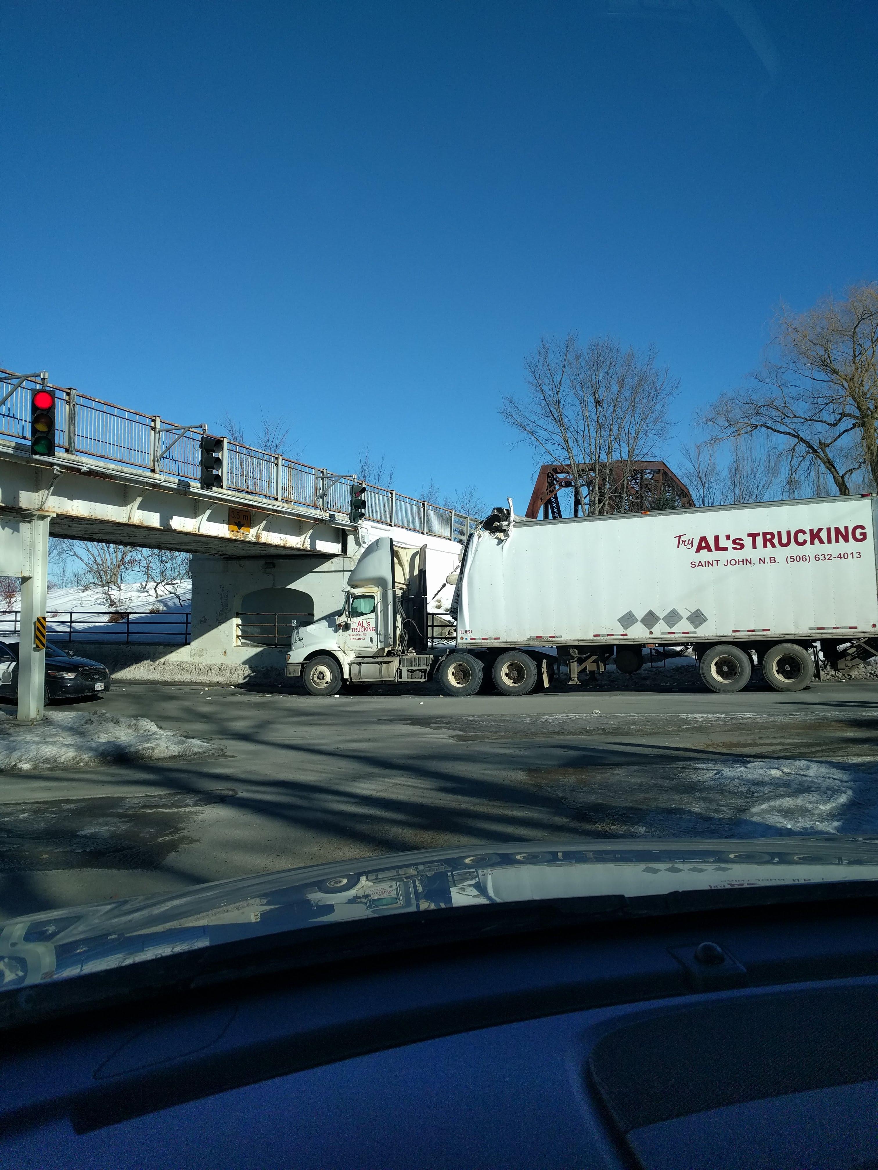 Walking Bridge Vs Truck r/fredericton