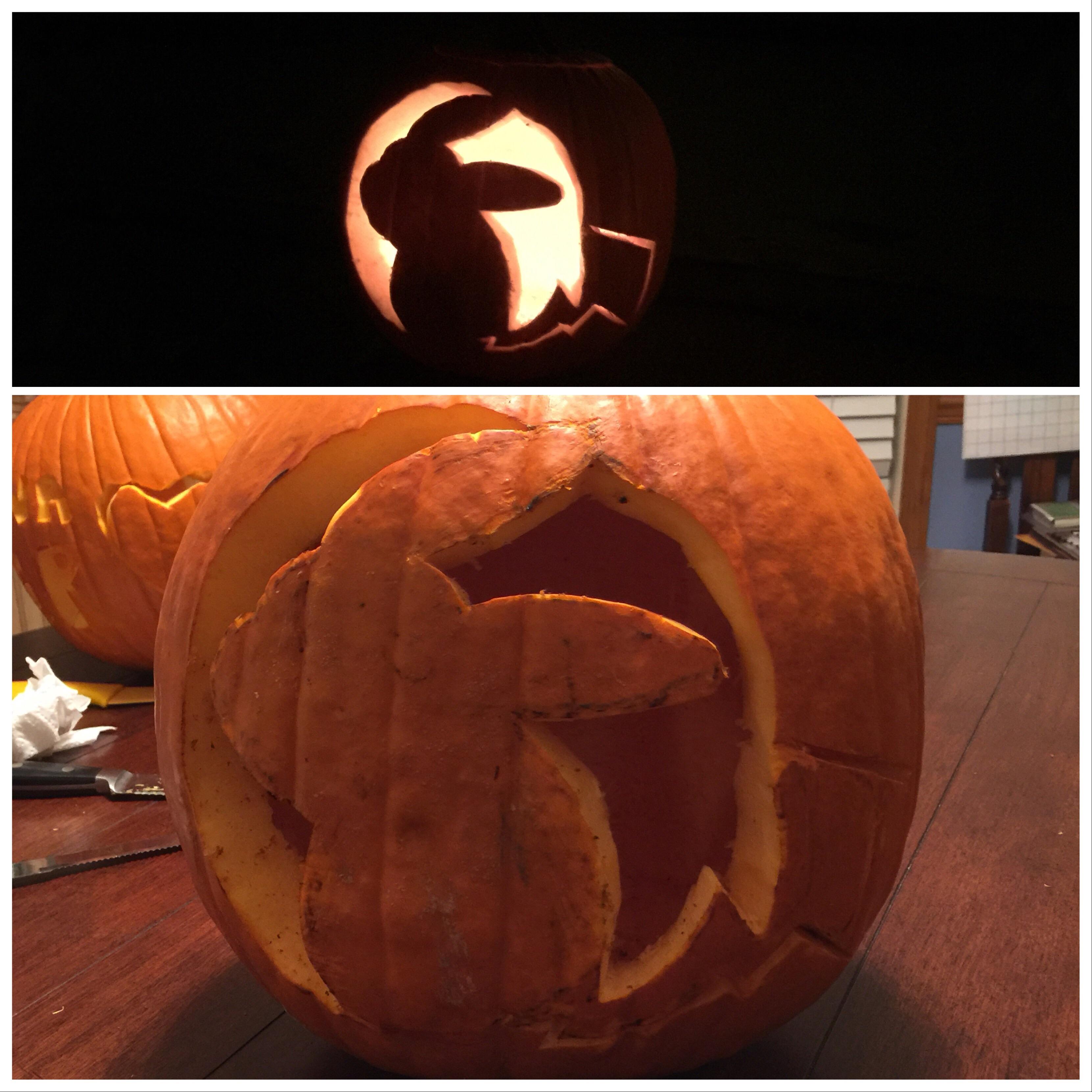 My very first pumpkin carving r/gaming
