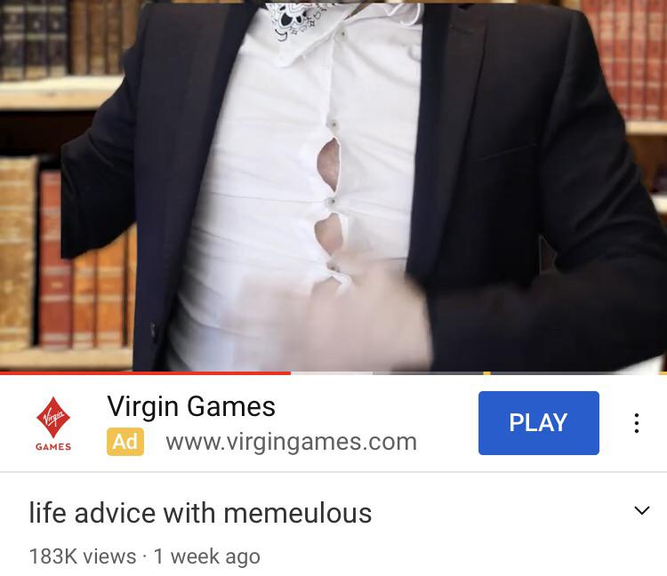 Ah yes, the only games mr memeulous plays. Memeulous