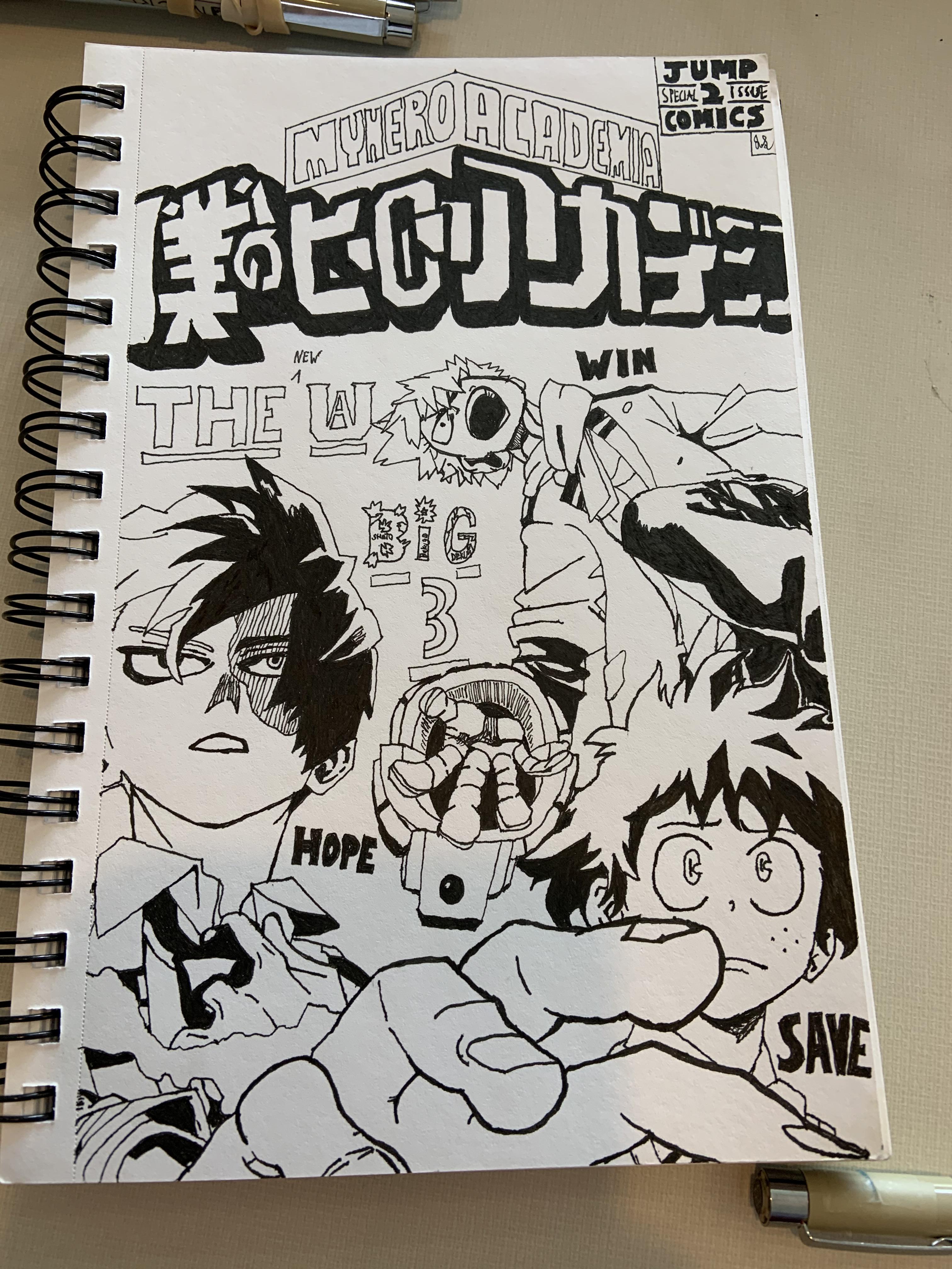 My homemade manga cover!!! r/BokuNoHeroAcademia