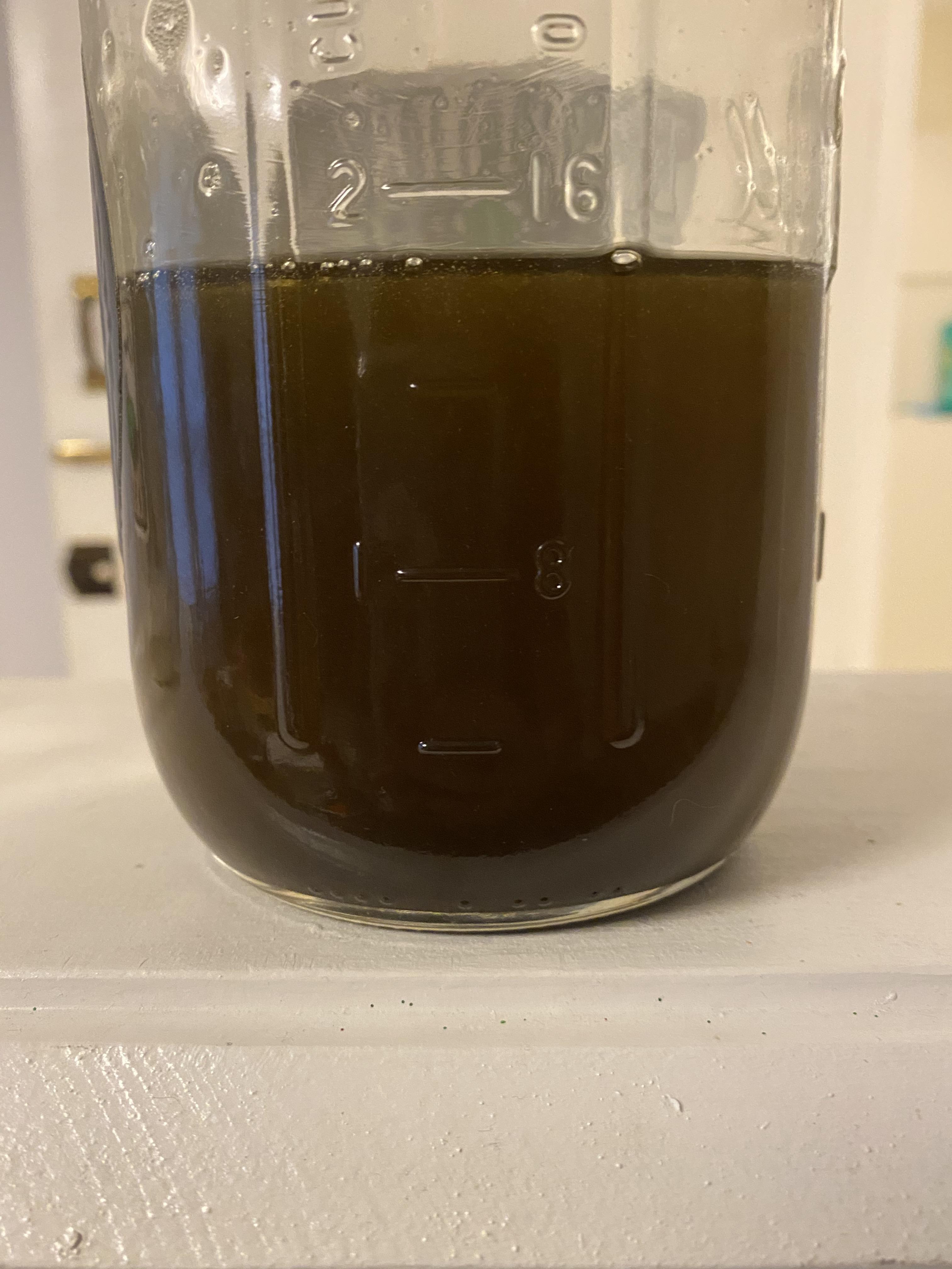 Made my first batch of medicated vegetable oil! Used 10 grams of sift