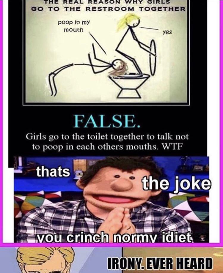 Why girls go to the bathroom together r/woooosh