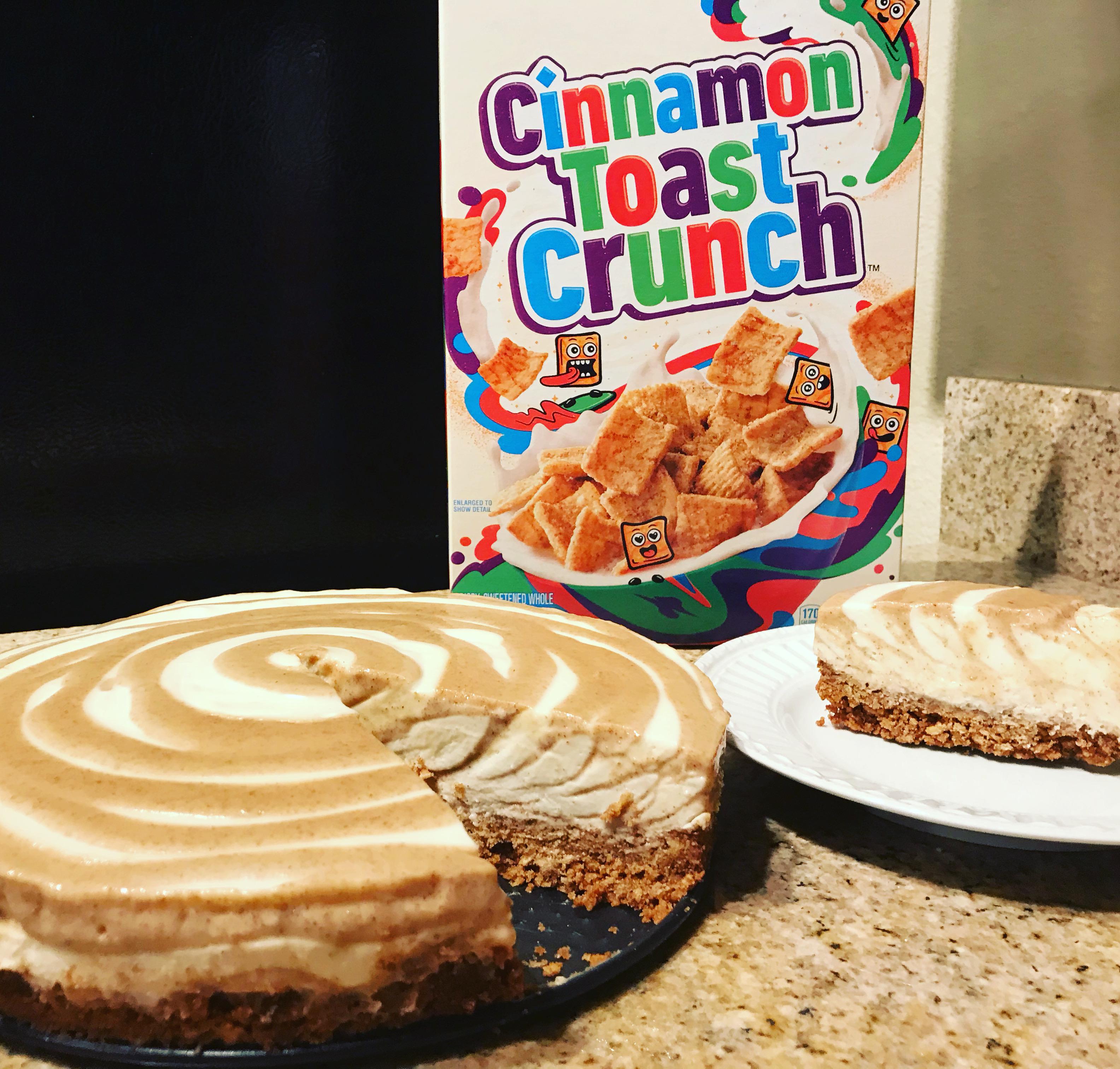 [Homemade] Cinnamon Toast Crunch Cheesecake r/food
