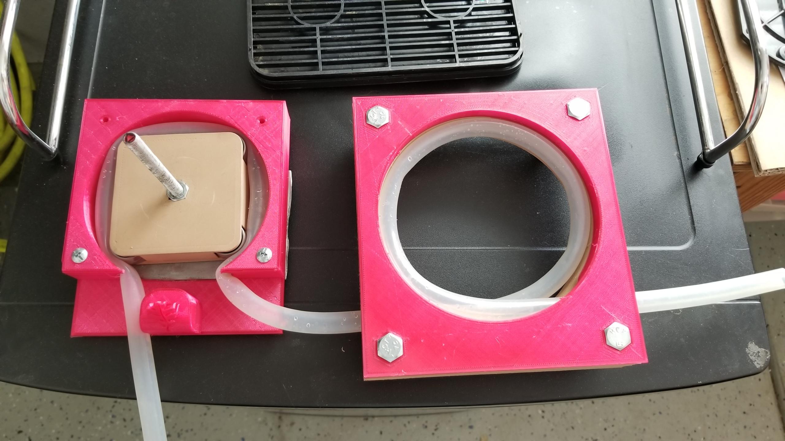 Drillpowered peristaltic pump and V2 (in progress) r/3Dprinting