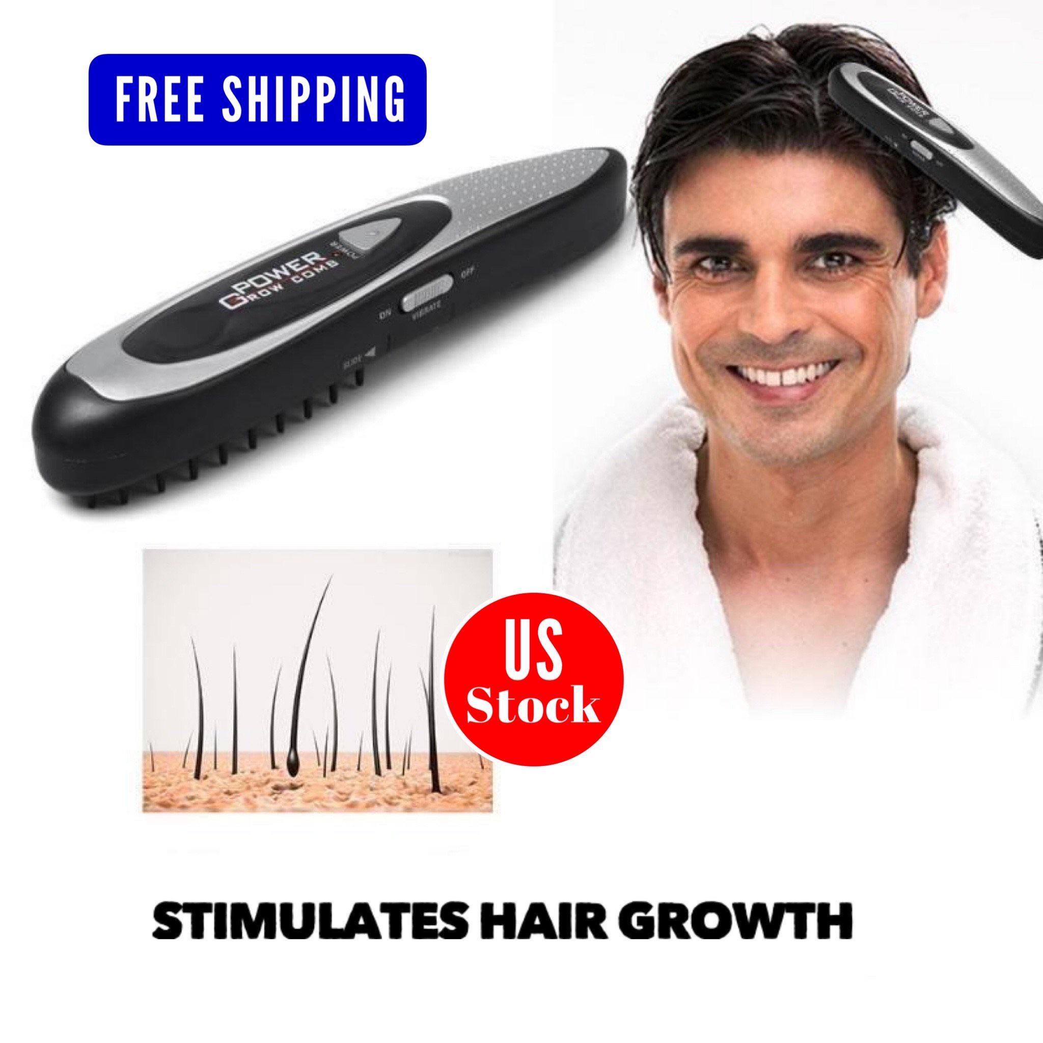 Electric LED Laser Hair Growth Brush & Scalp Massager r/Gottagetmeone