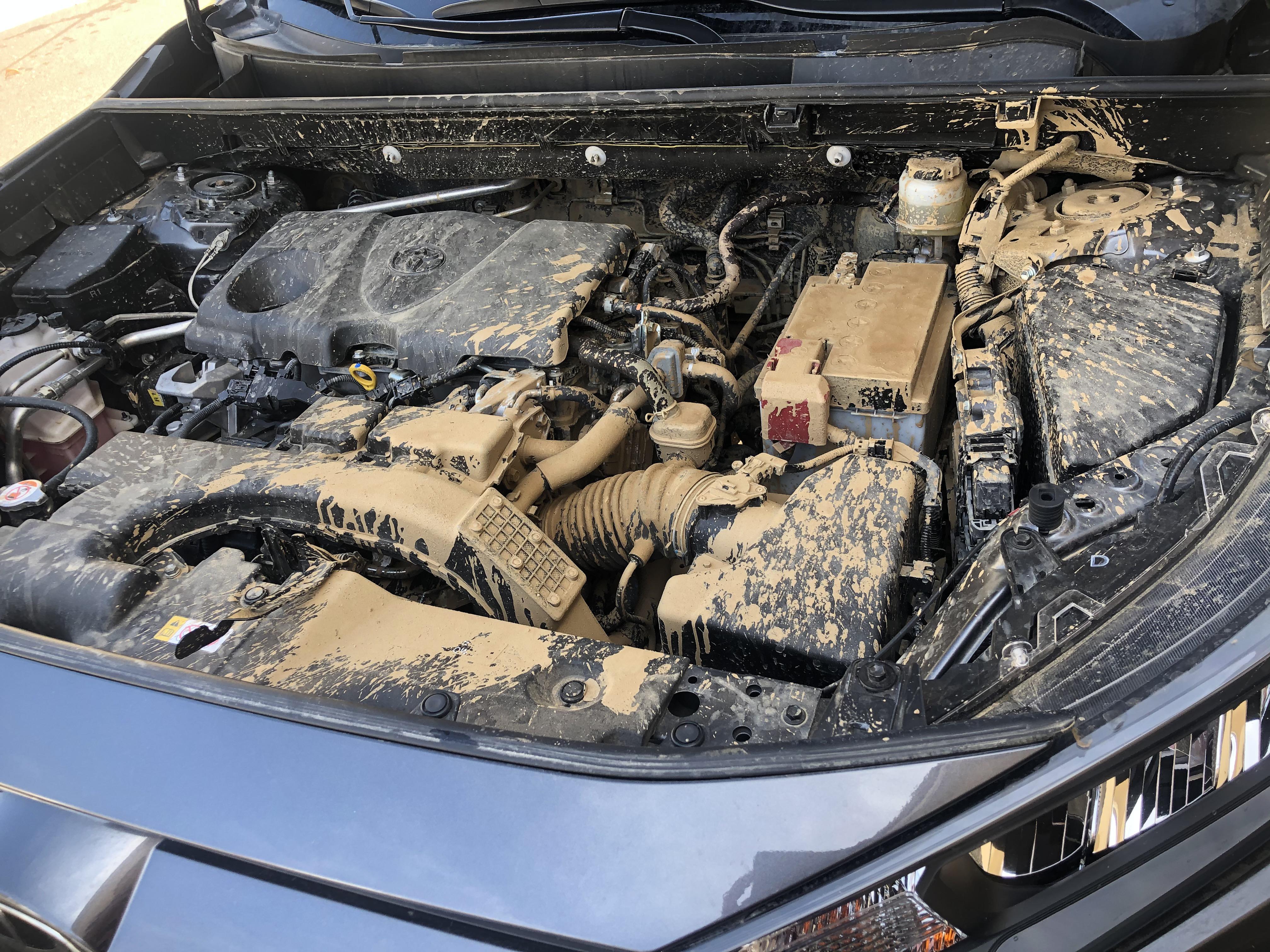 How do you wash an engine bay?